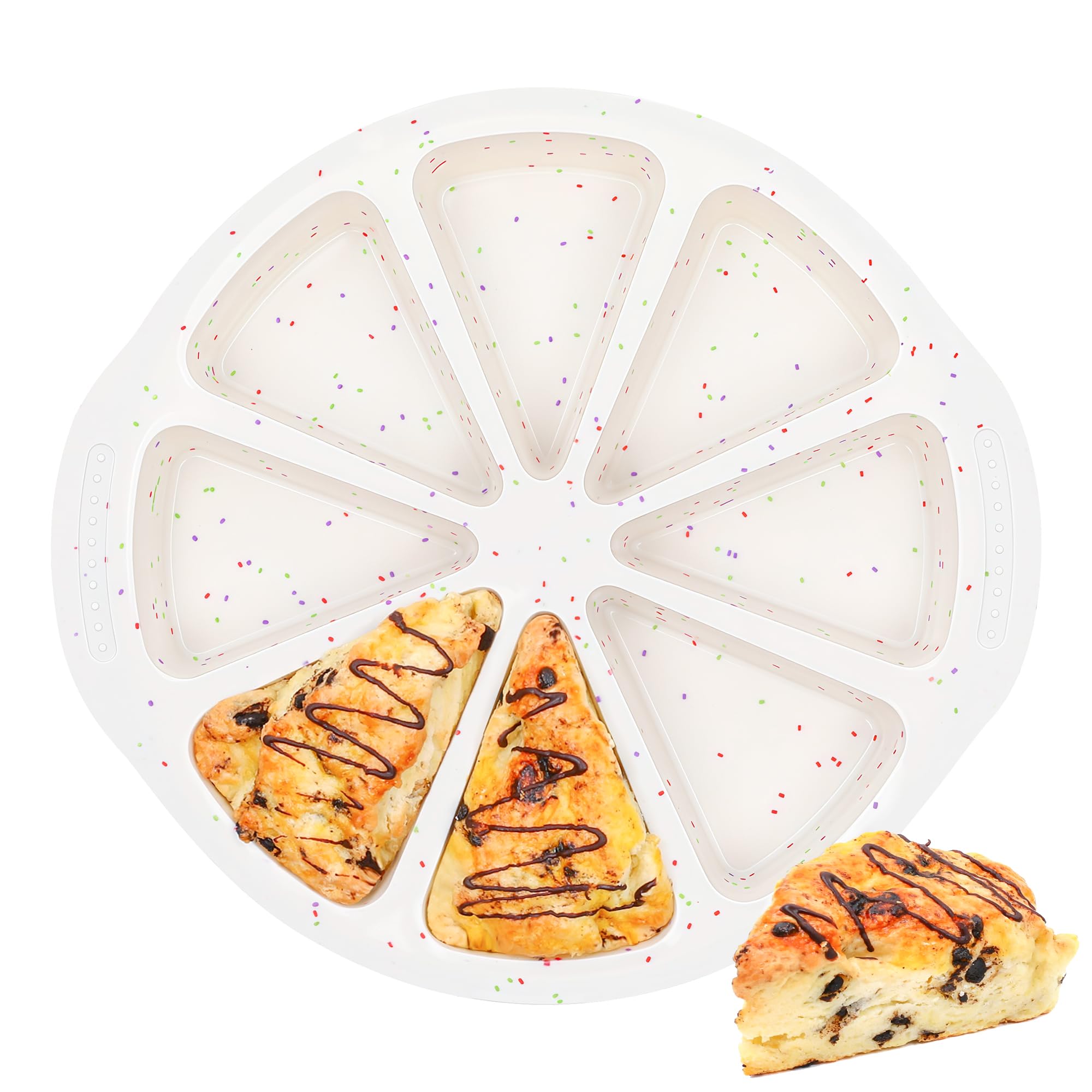 AOTASO Silicone Scone Pan with Metal Reinforced Frame, NonStick
