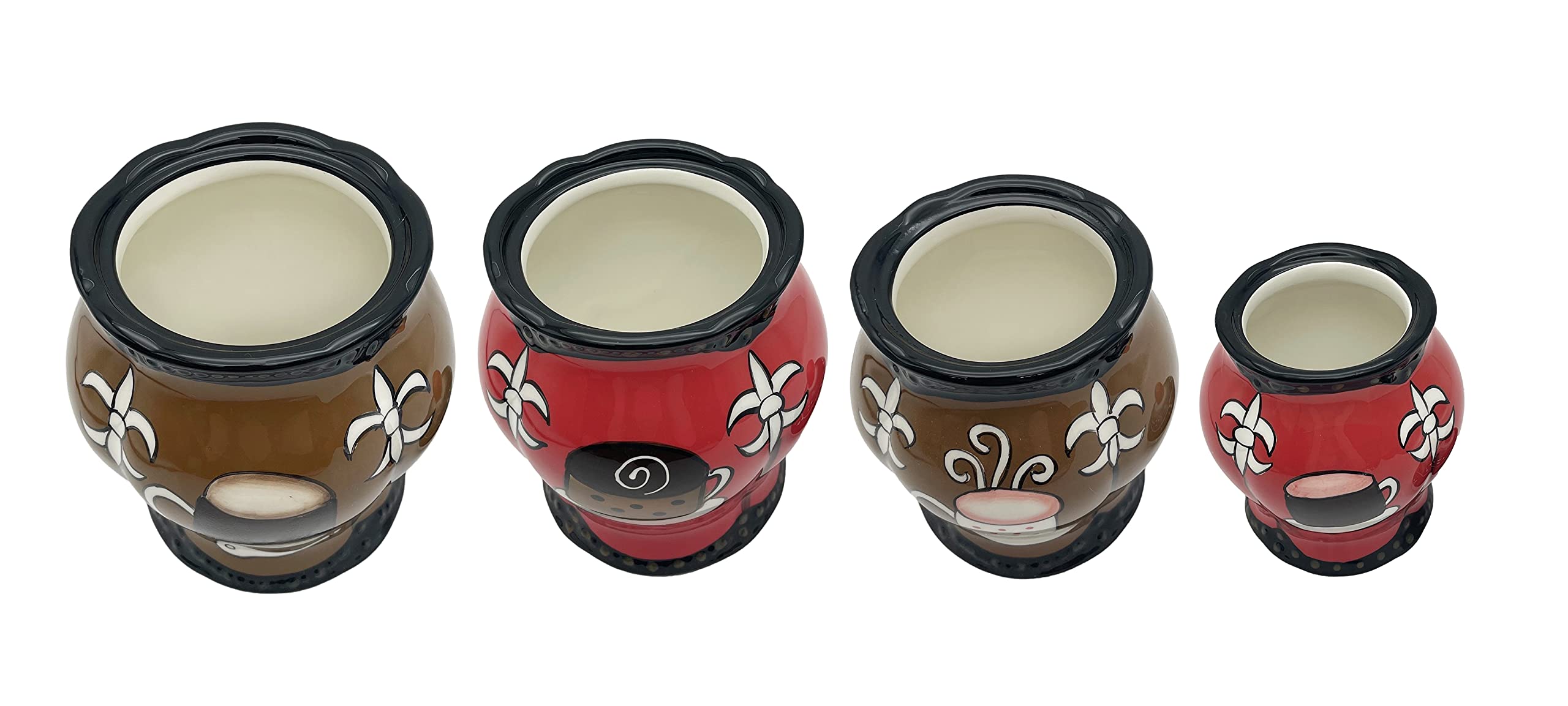 ACK Tuscany Colorful Coffee Bean Collection (4PC Canister Set)