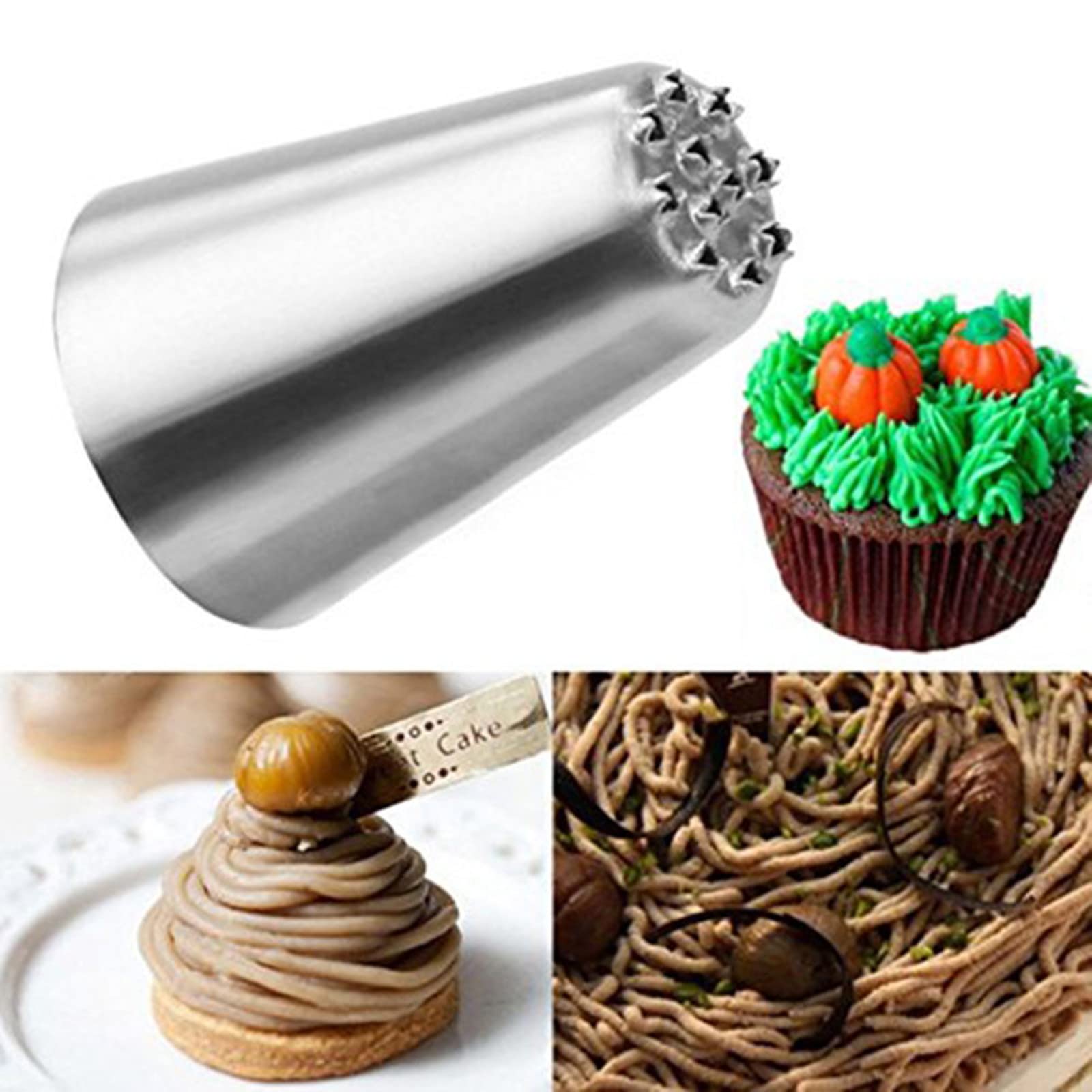 Symphony Wire Tips  Stainless Steel Icing Piping Nozzles For Pastry Fondant Tools (Grass)