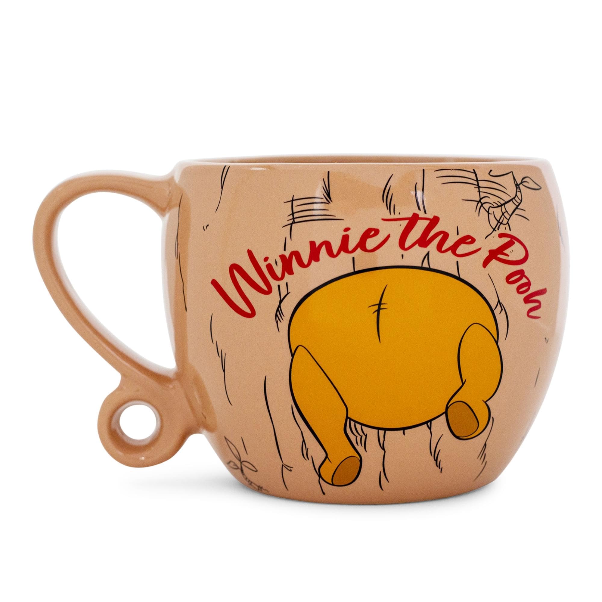 Disney Winnie The Pooh Stuck In Tree Ceramic Coffee Cup With Loop Handle