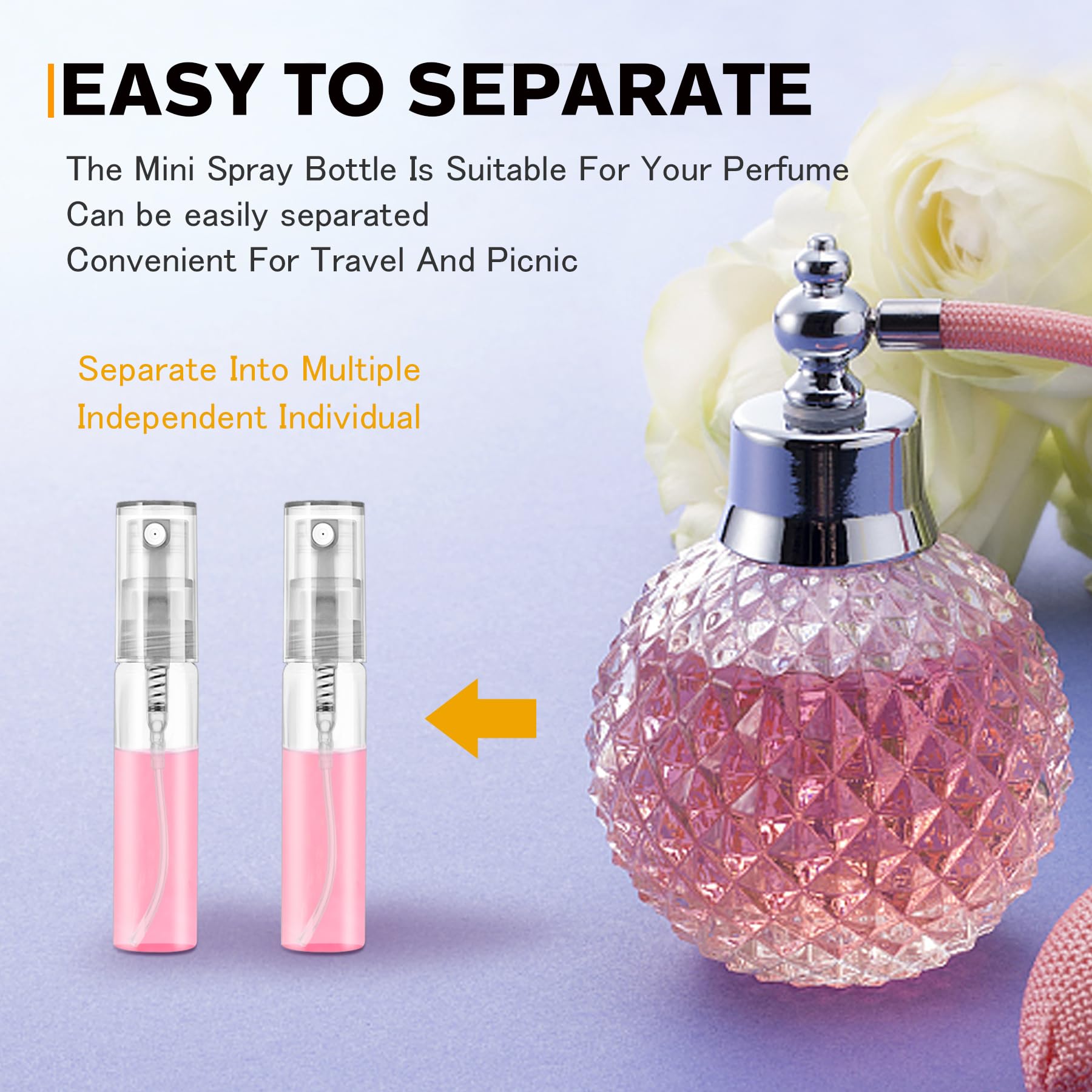 Csdtylh Mini Spray Bottle 5Ml, Refillable Glass Spray Bottle, Glass Bottle Atomizer, Perfume Mouthwash Atomizer For Cleaning 5Ml