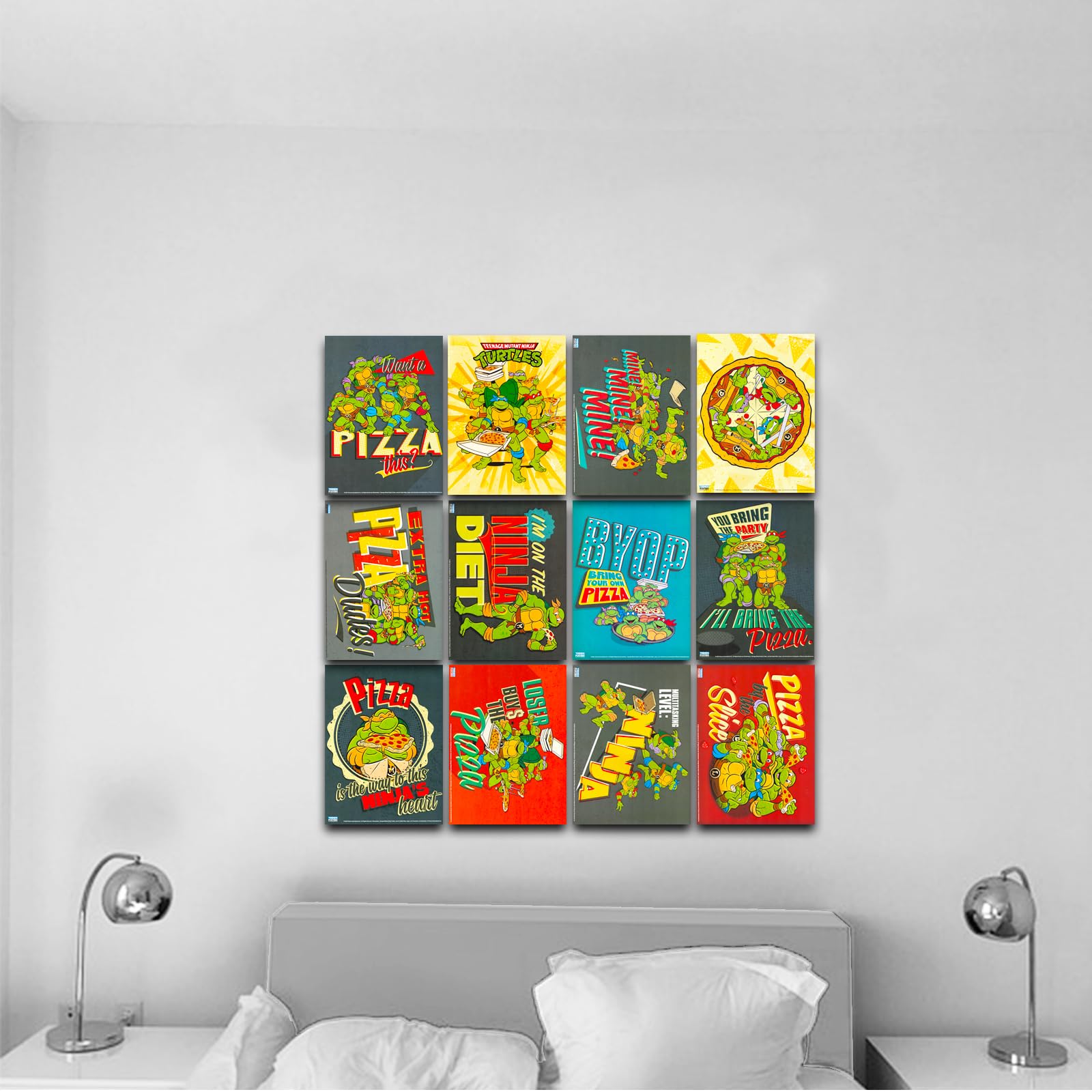 Nickelodeon Teenage Mutant Ninja Turtles Poster Book - Bundle Includes 12 Ninja Turtle Posters For Boys Room, Tmnt Decorations,