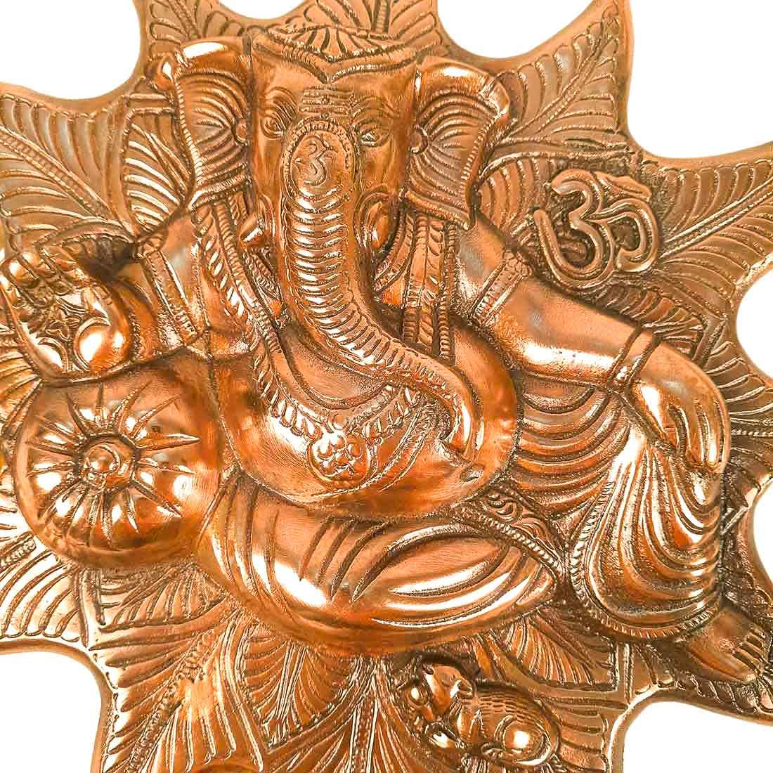 Apka Mart The Online Shop Lord Ganesh Wall Hanging | Ganpati Wall Decor - (Bronze, 15 Inch) - Handcrafted Showpiece For Wall Dec