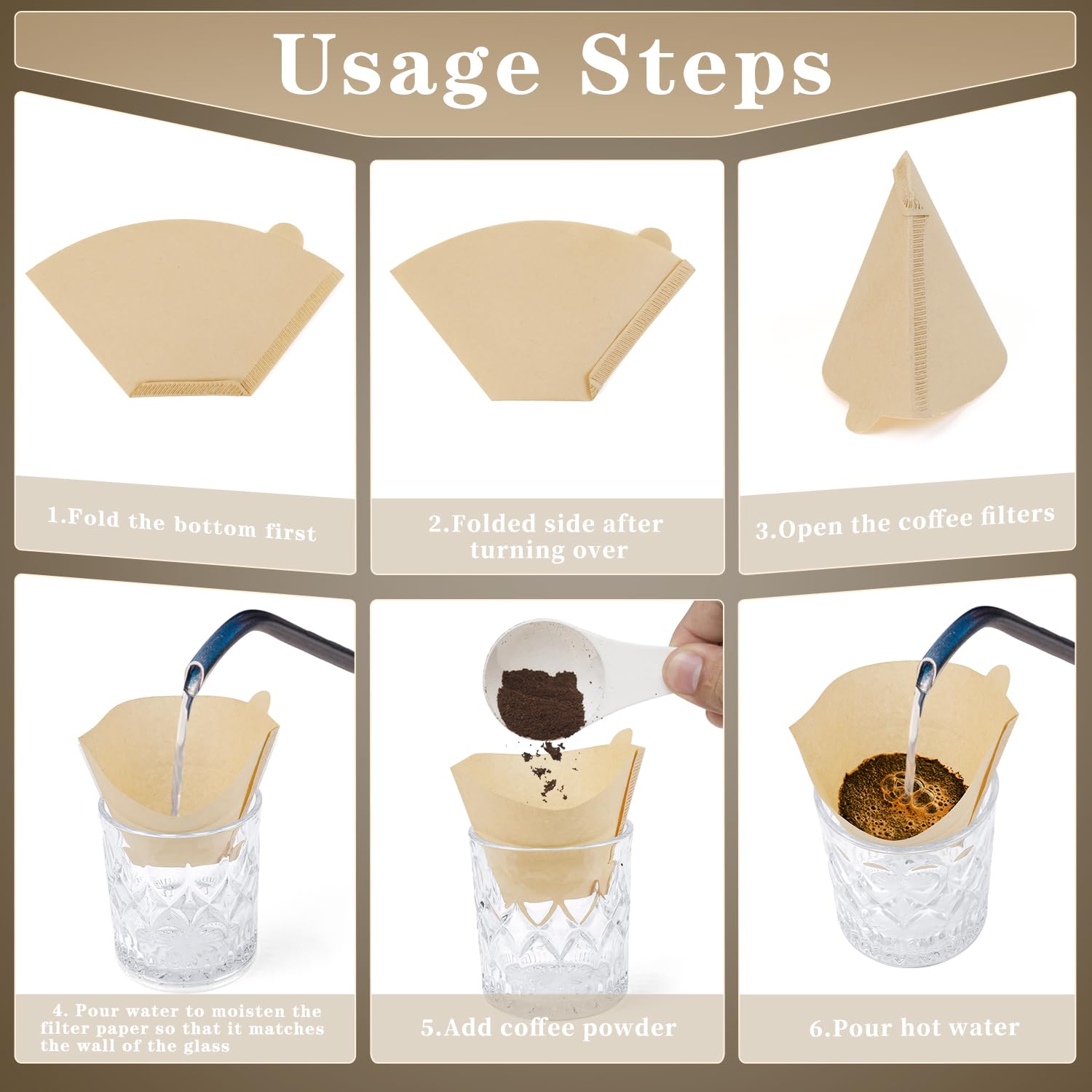 Weenkilly #2 Cone Coffee Filters,400 Count Premium Coffee Filter,2-6 Cup,Disposable Coffee Filters For Drip Coffee Makers And Po