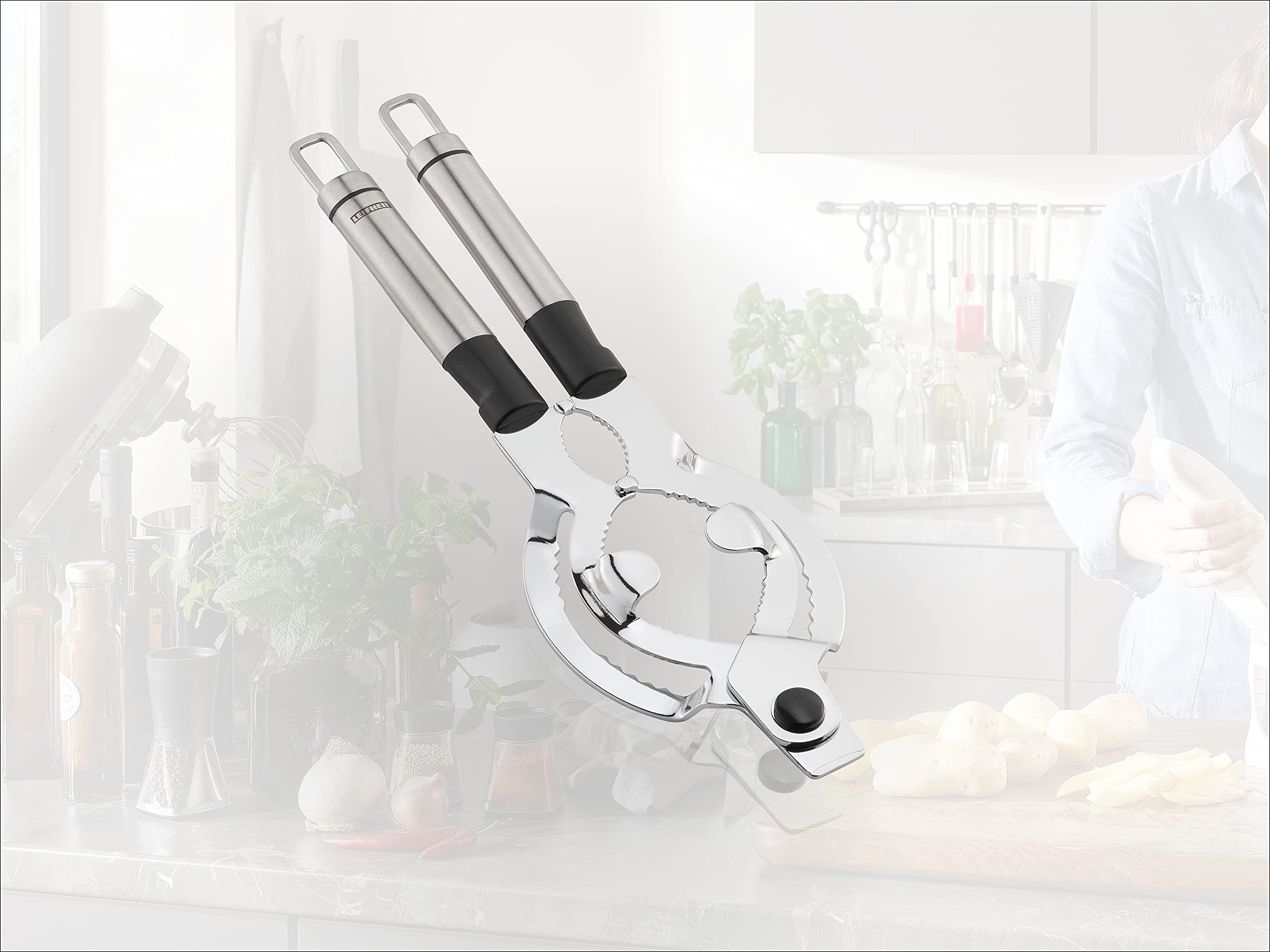 Leifheit Proline Lid Opener, Silver/Black