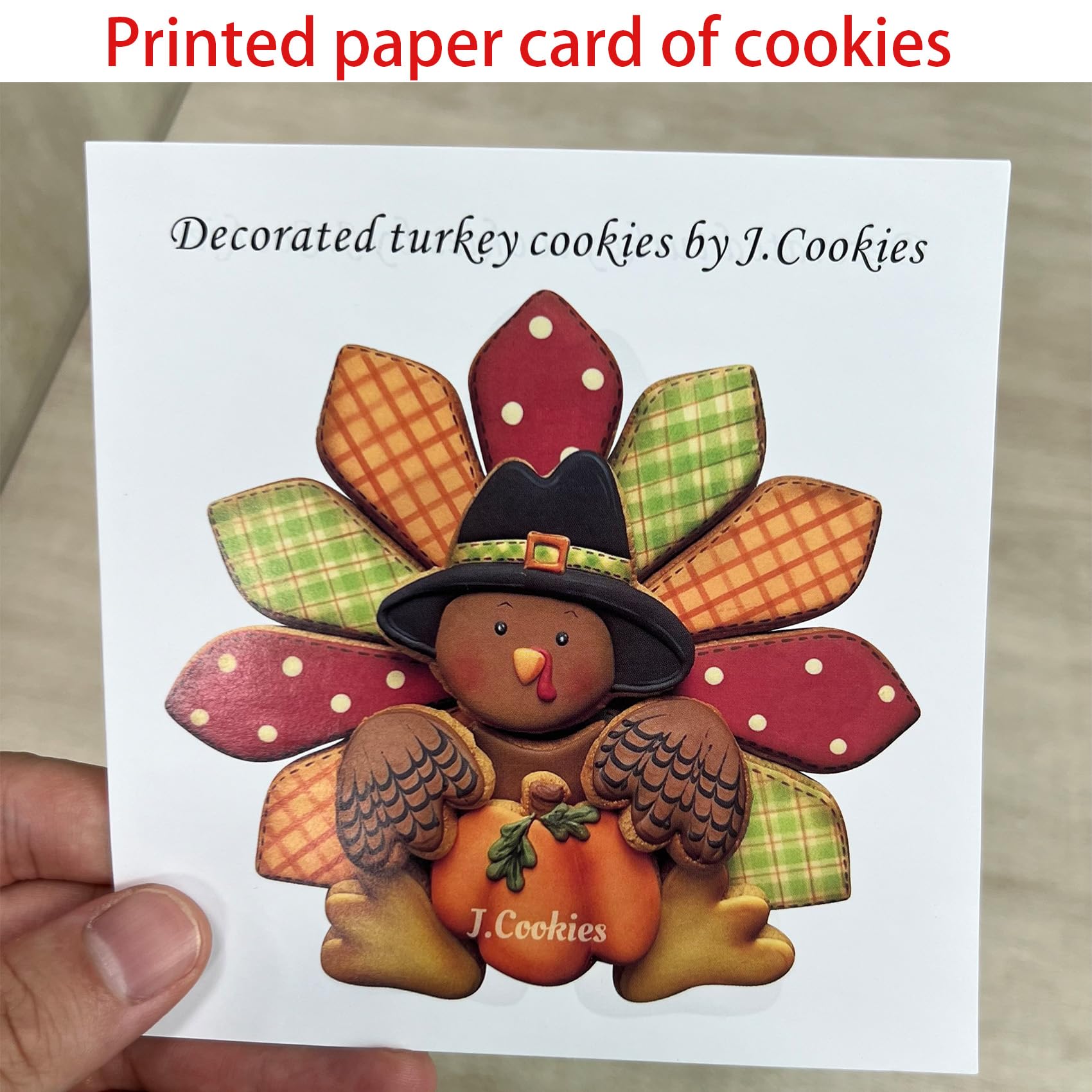 LILIAO Thanksgiving Turkey Puzzle Cookie Cutter Set, 7 Pieces, Large, Stainless Steel, Silver
