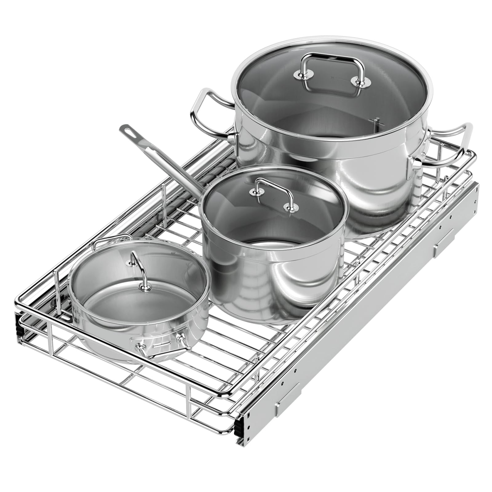 Pull Out Cabinet Organizer, 11.8 Slide Out Kitchen Organizers Storage