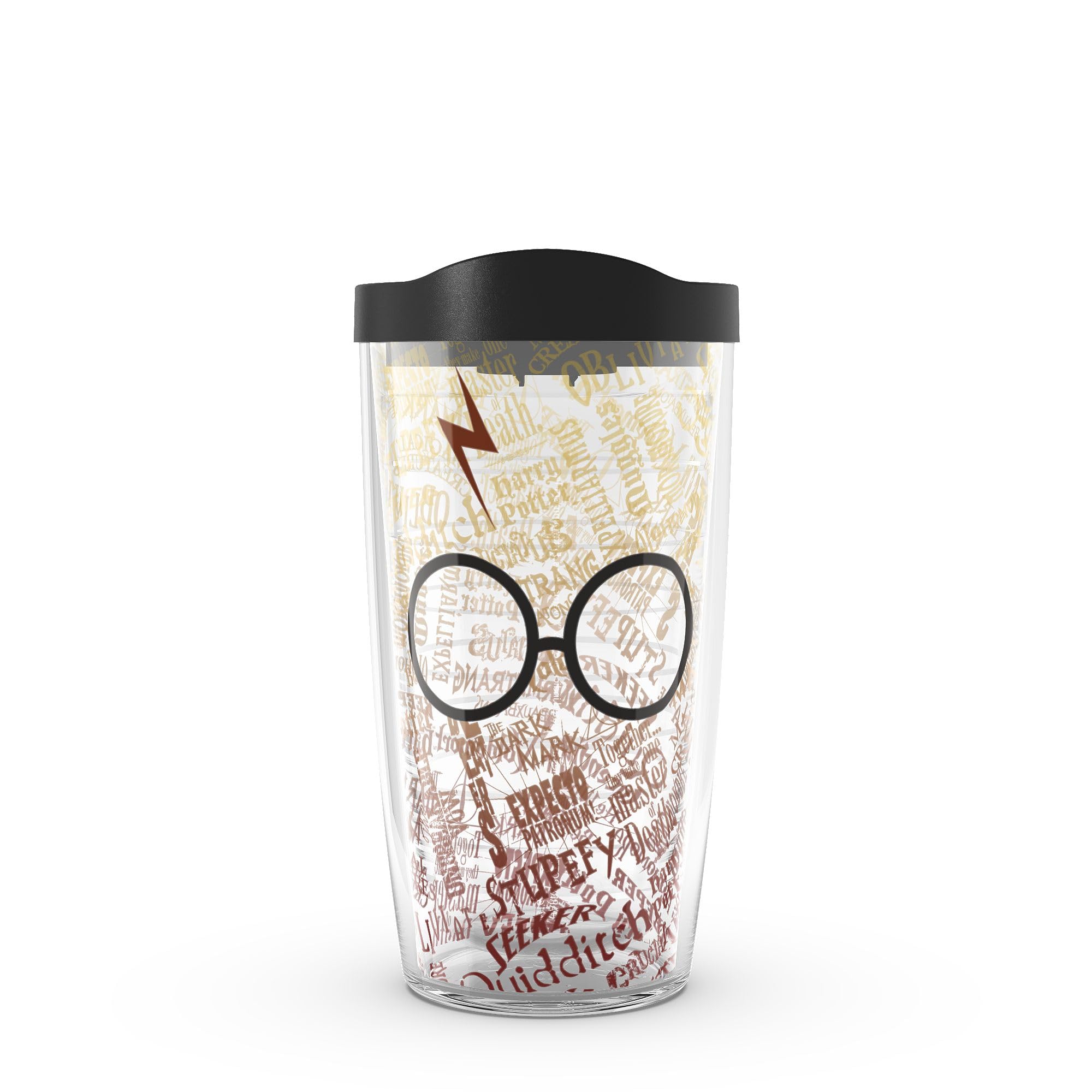 Tervis Made in USA Double Walled Harry Potter  Glasses and Scar Insulated Tumbler Cup Keeps Drinks Cold & Hot, 16oz, Classic