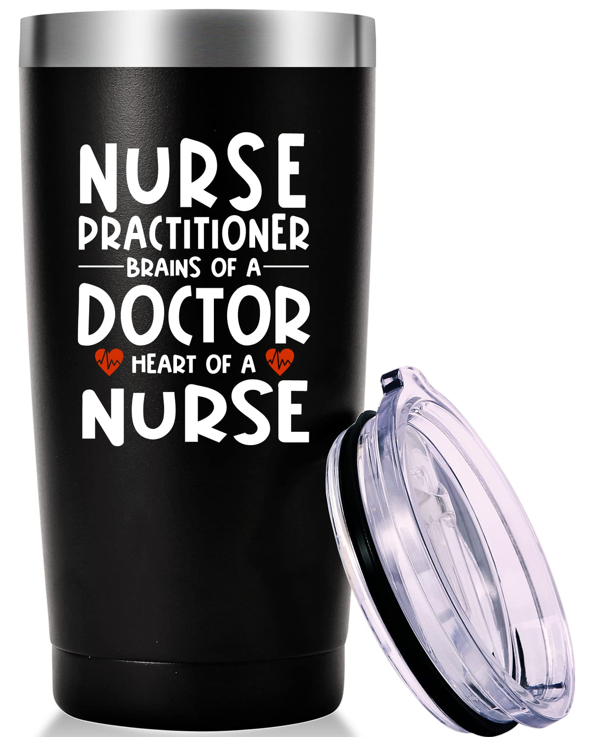 Nurse Practitioner Brains Of A Doctor Heart Of A Nurse Mug.Nurses Week,Nurse Practitioner,Nursing School Graduation Gifts.Thank
