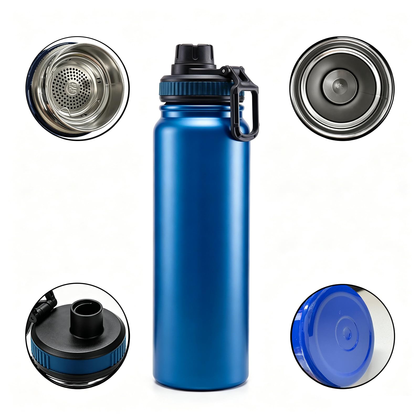 27oz 316 Stainless Steel Insulated Water Bottle, BPAFree LeakProof Vacuum Thermal Tumbler, 24H Cold & 12H Hot Retention, perfe