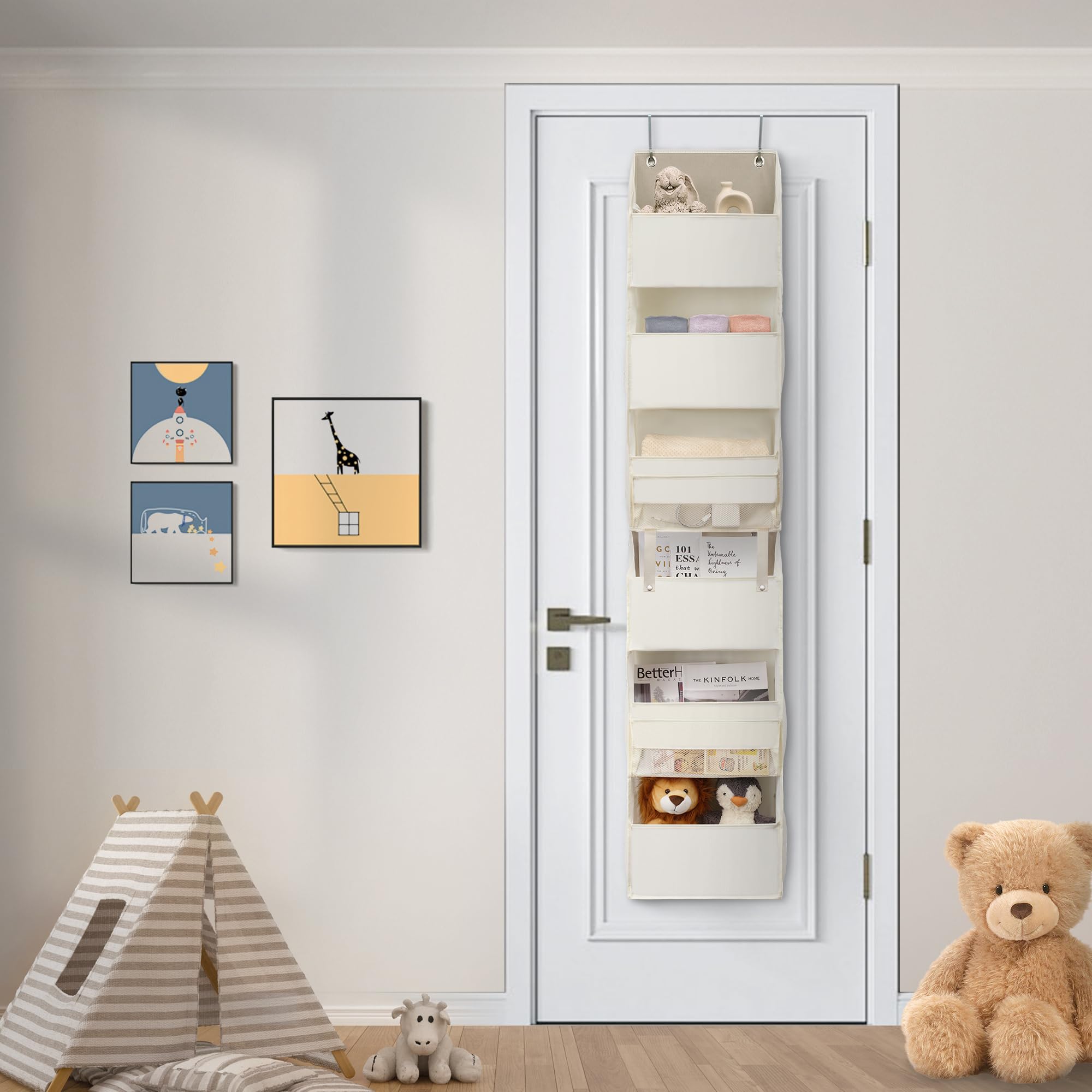 Granny Says 6-Shelf Over The Door Organizer, Door Hanging Organizer, Closet Door Organizer, Back Of Door Organizer, Behind The D