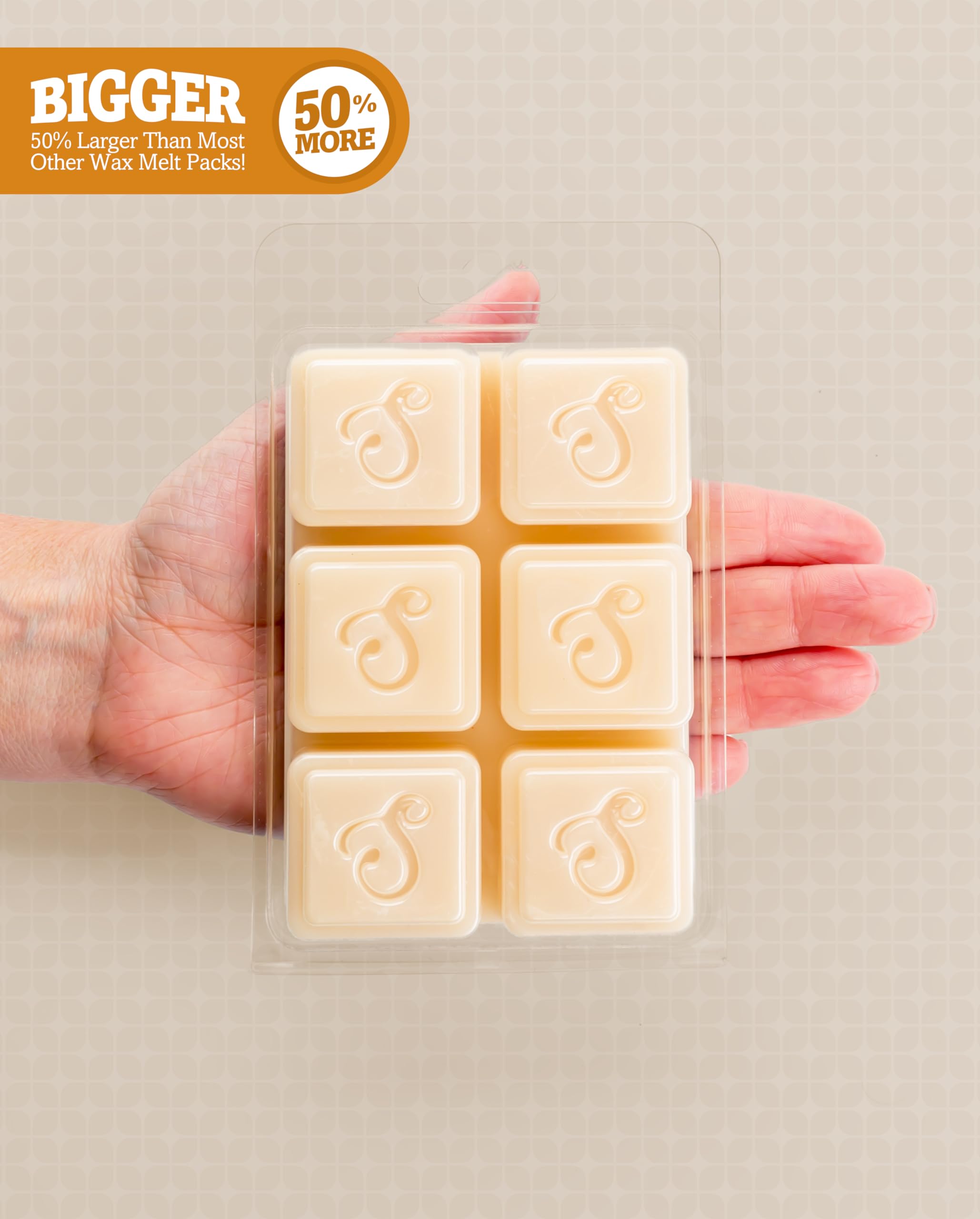 Shortie's Candle Company Cinnamon Vanilla Wax Melts Bulk Pack - Formula 117-4 Highly Scented 3 Oz. Bars (12 Oz. Total) - Made wi