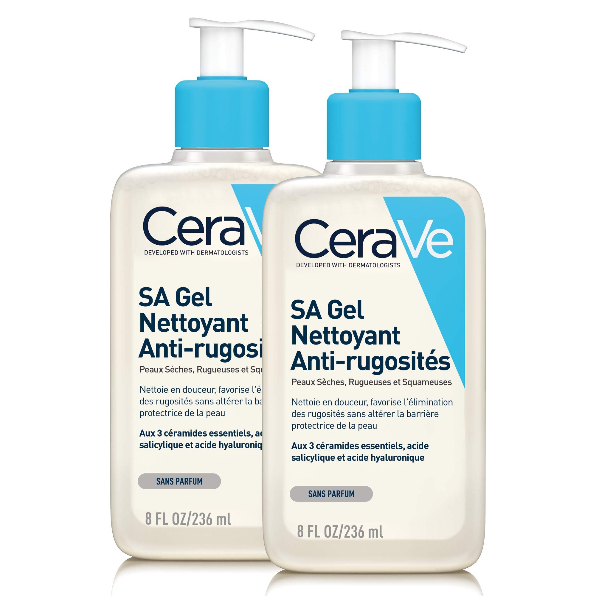 Cerave Sa - Detergente Levigante Per Viso E Corpo, Per Pelle Secca, Ruvida E Irregolare, Con Acido Ialuronico, Salicilico E 3 Ce