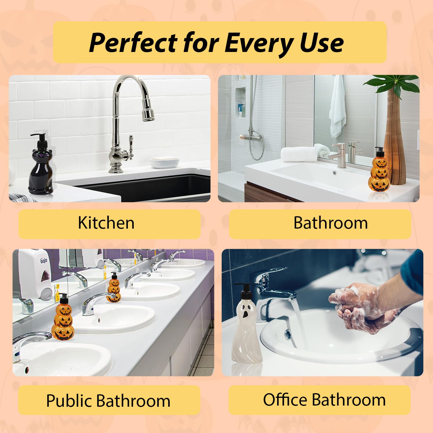 Simple Pleasures Fun Shaped Bottle With Scented Liquid Soap - Plastic Decorative Hand Pump Refillable Soap Dispenser For Kitchen