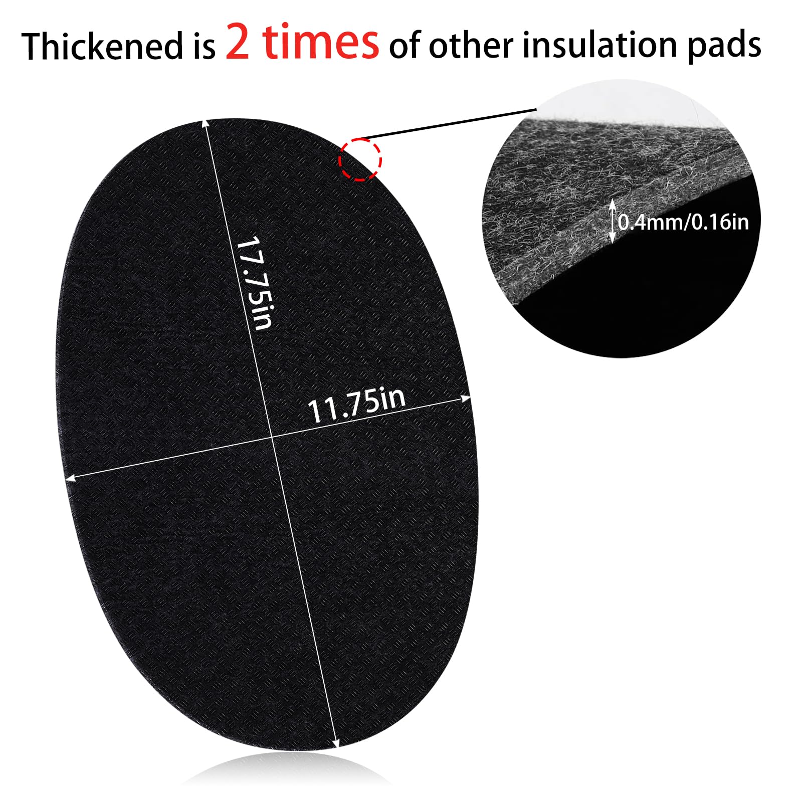 SIUDANGKA Heat Resistant Mat for Slow Cooker, 5-9qt, Coffee, 2 Pack Countertop Protector