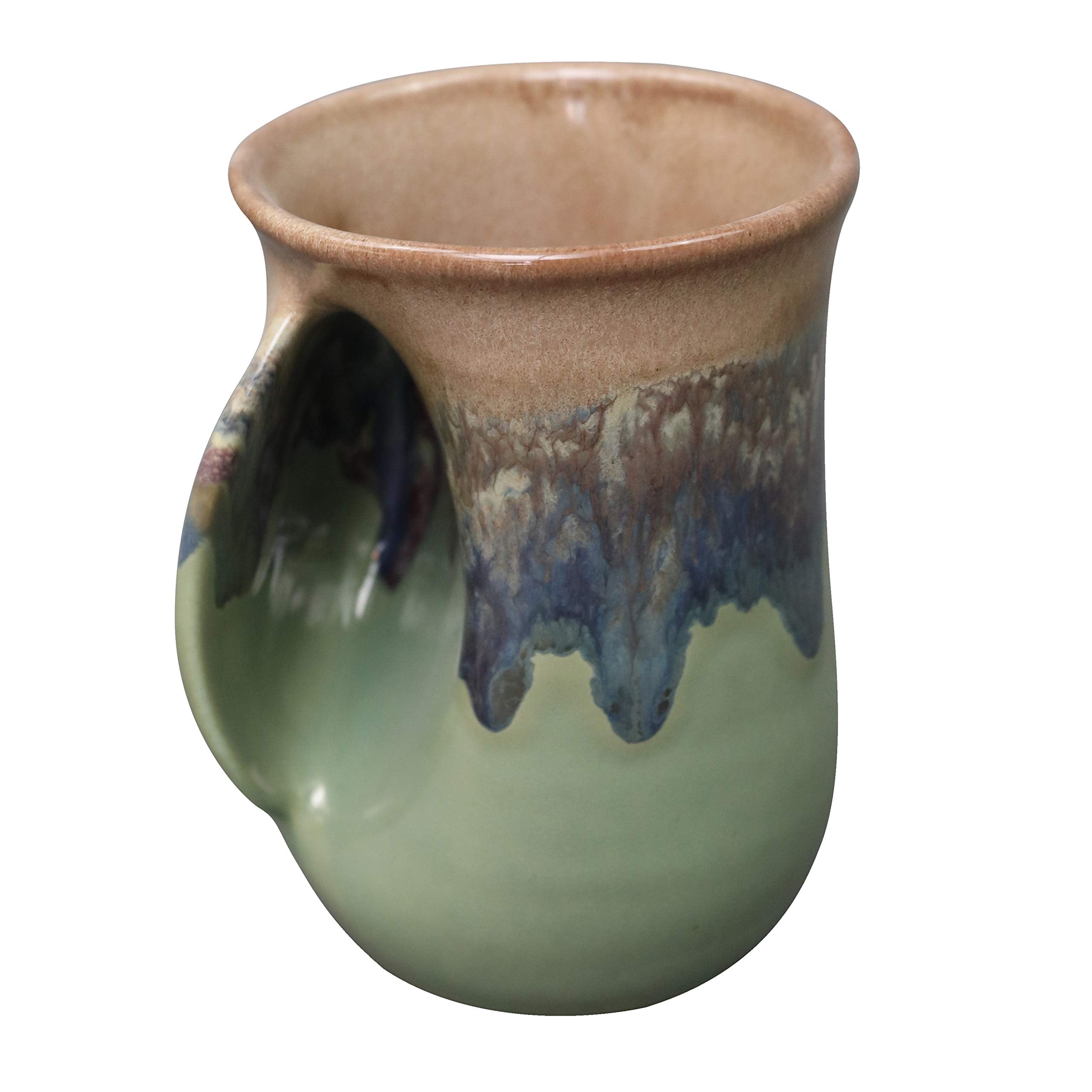 Clay In Motion Handwarmer Mug - Left Hand (Mountain Meadow)