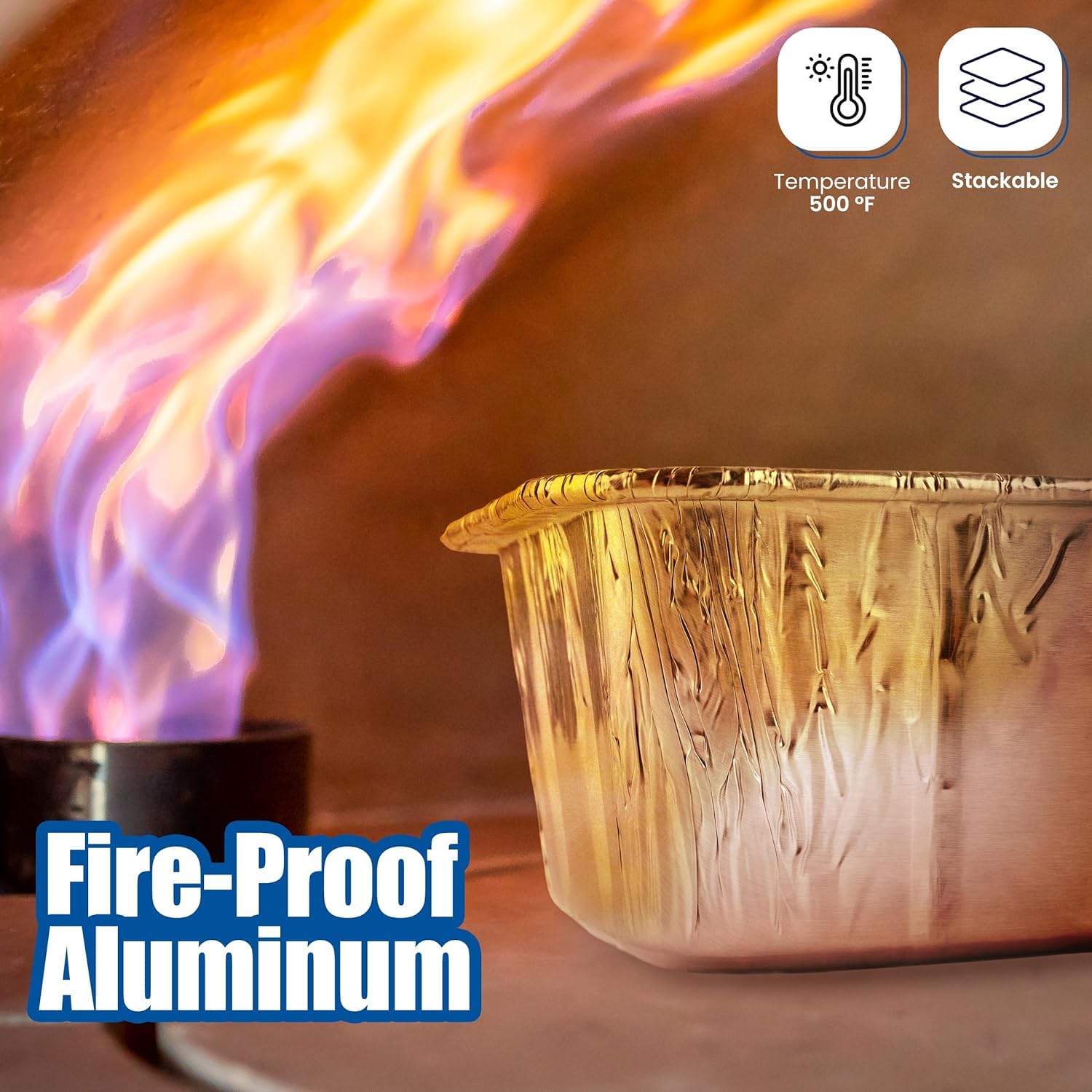 Ehomea2Z Multifunctional Disposable Aluminum Loaf Pans 2Lb (50 Pack) For Baking, Serving, And Storing - Heat Resistant Disposabl