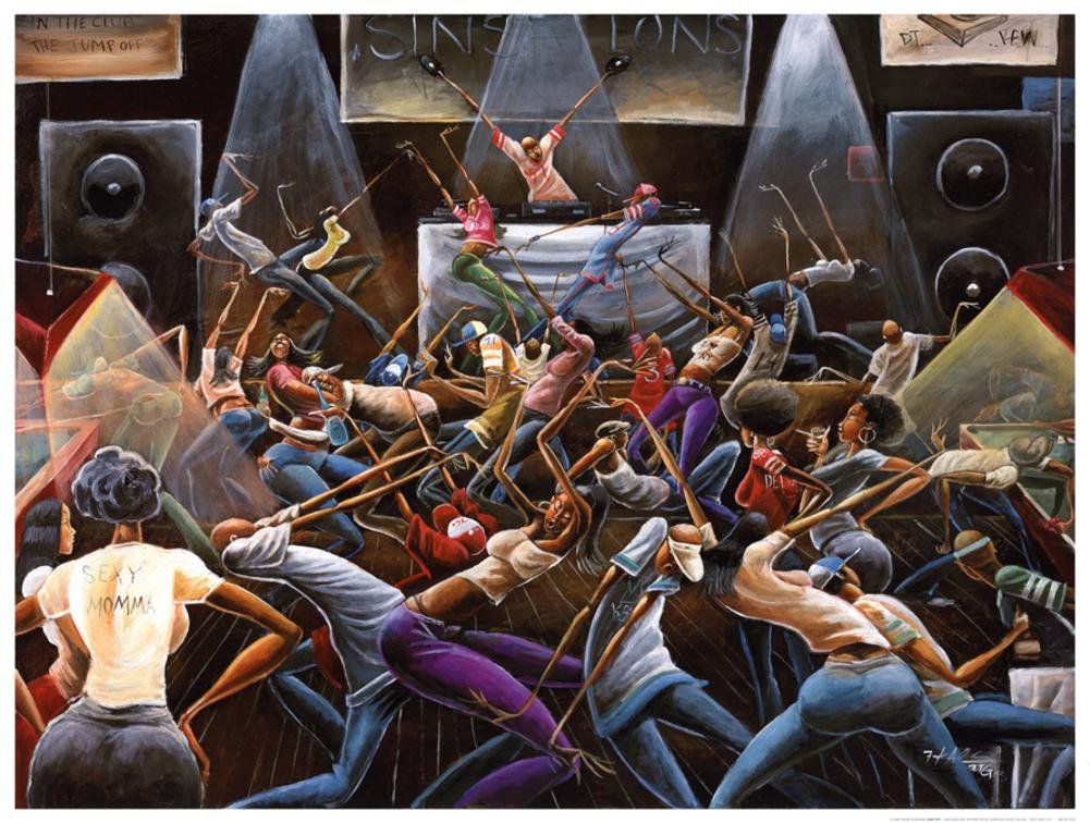 (28X36) Frank Morrison Jump Off Art Print Poster