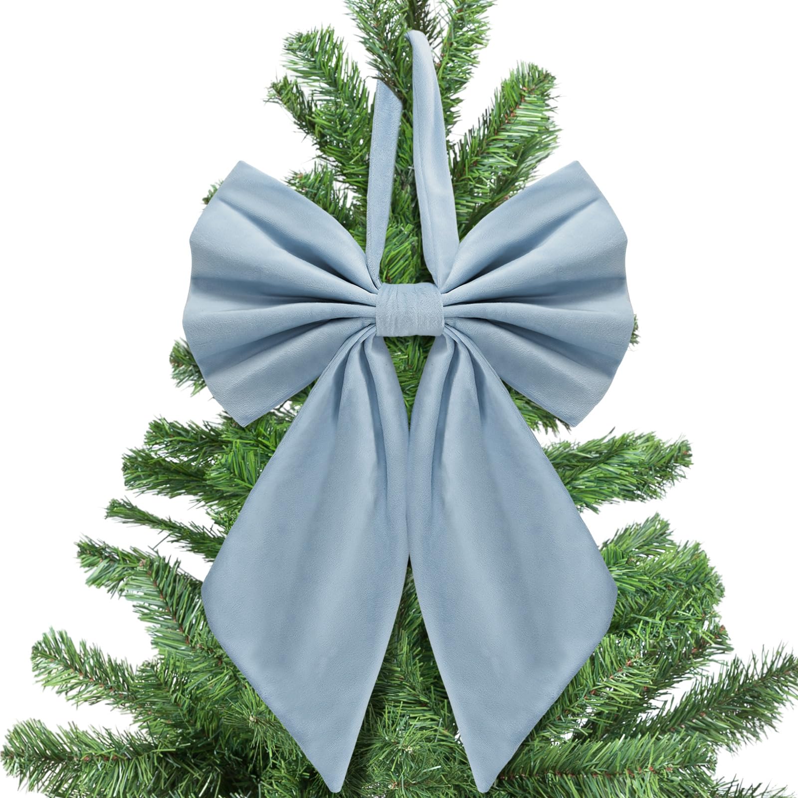Janinka Christmas Tree Topper Bow 22, Large Bow for Decor, Birthday Party Backdrop, Ribbon Hanging Decor for Christmas Room Back