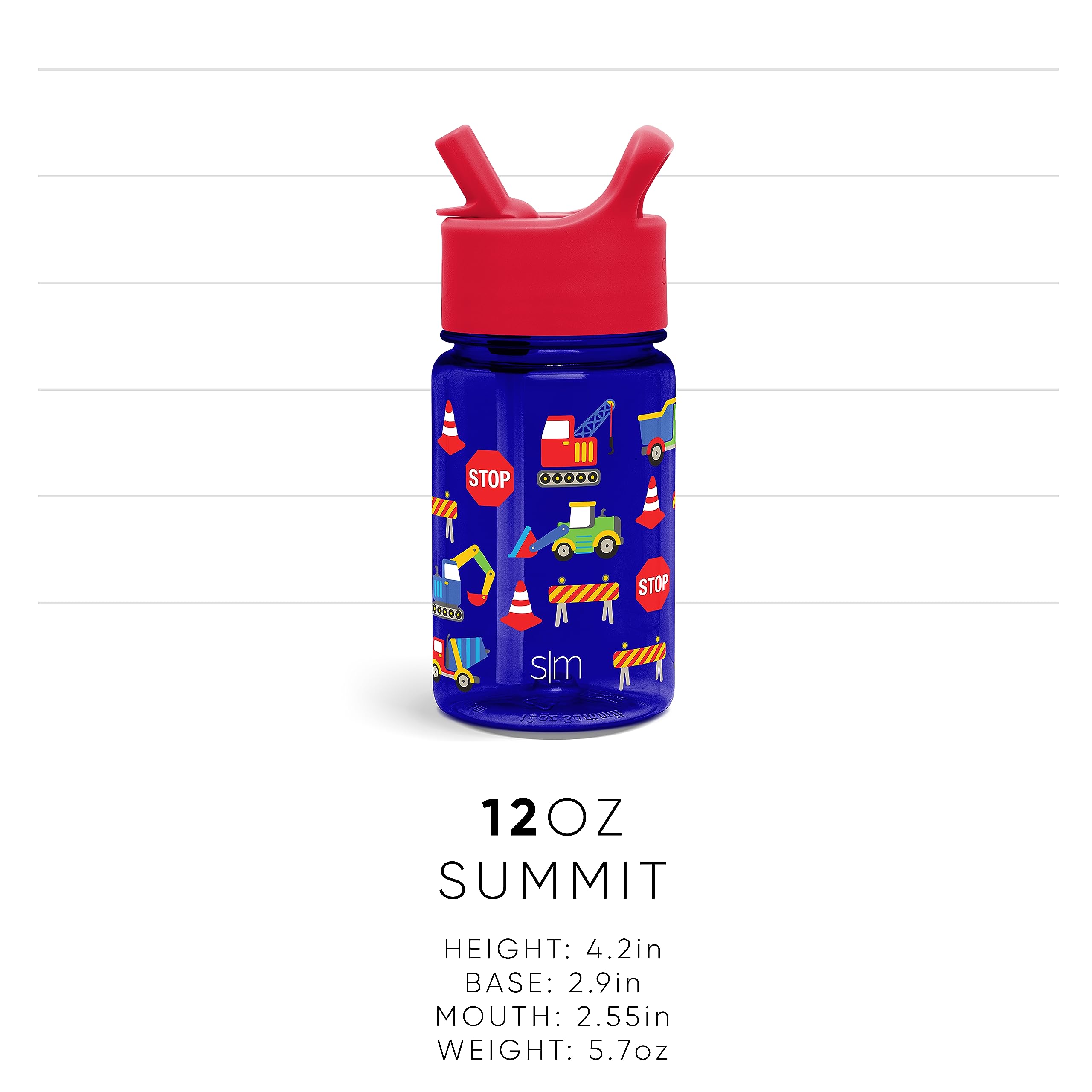 Simple Modern Transformers Kids Water Bottle Plastic Bpa-Free Tritan Cup With Leak Proof Straw Lid | Reusable And Durable For To