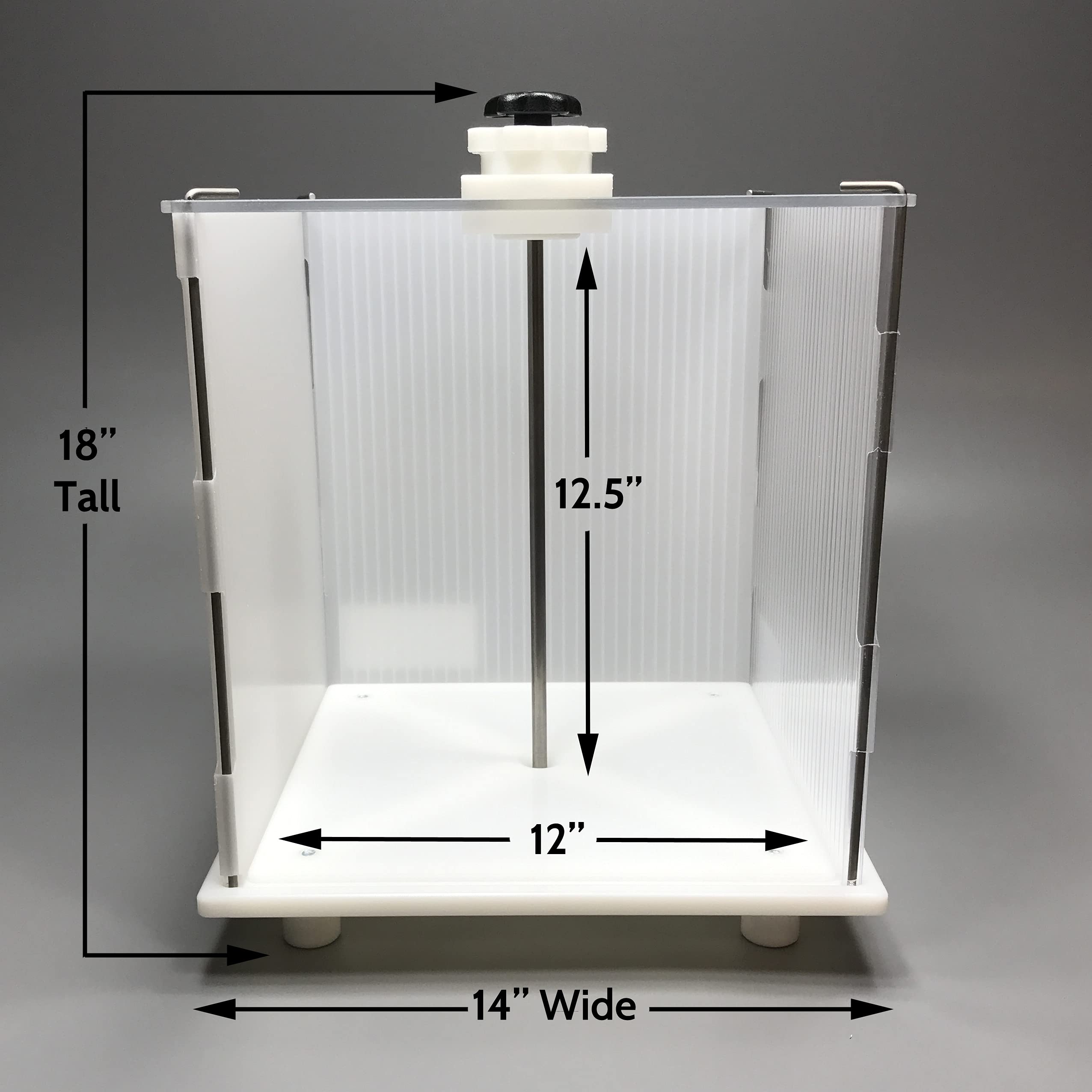 Cakesafe Reusable Itsy Bitsy Cake Transporter, Clear Plastic Cake Carrier (12'' W X 12'' H)