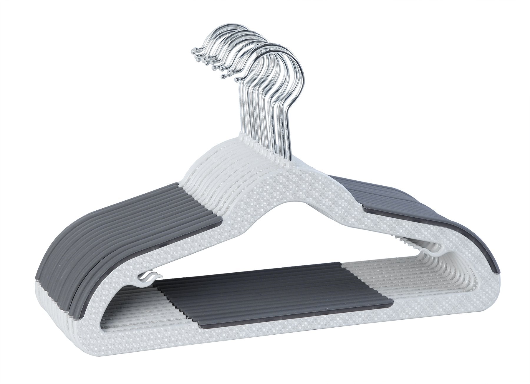 Finnhomy Extra Strong 30 Pack Plastic Hangers For Baby And Kids, Children Clothes Hangers With Non-Slip Pads, Great For Any Baby