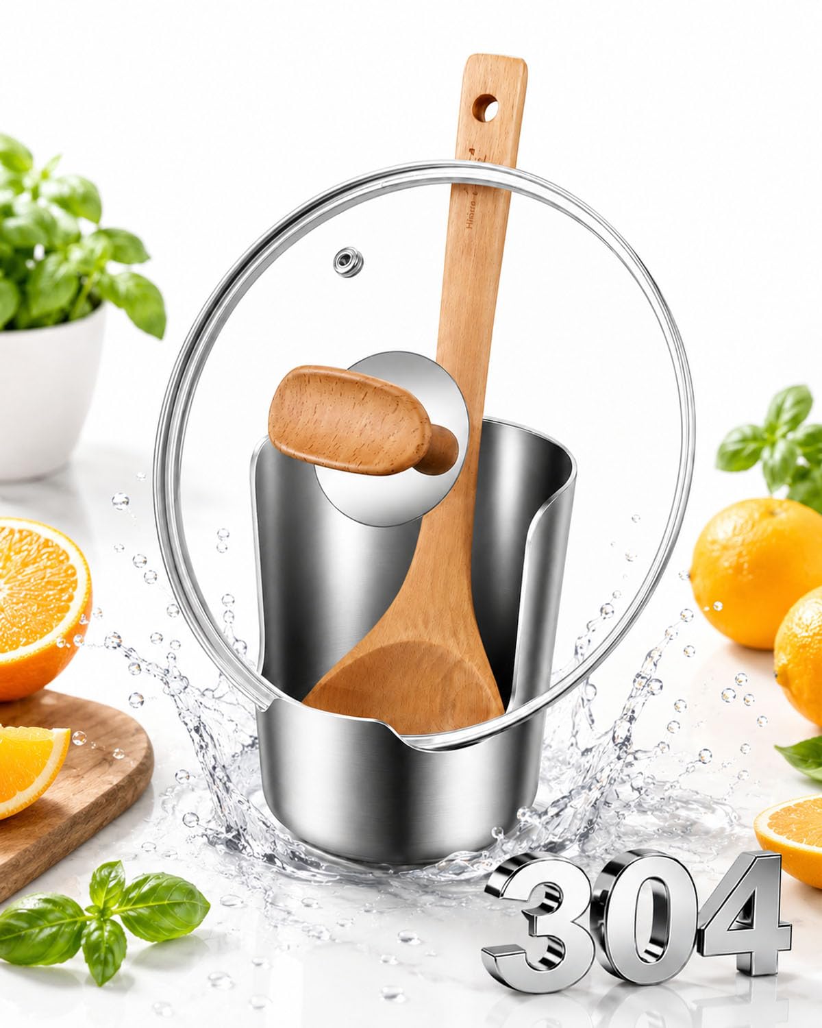 WENET MultiFunctional 304 Stainless Steel Kitchen Utensil Holder
