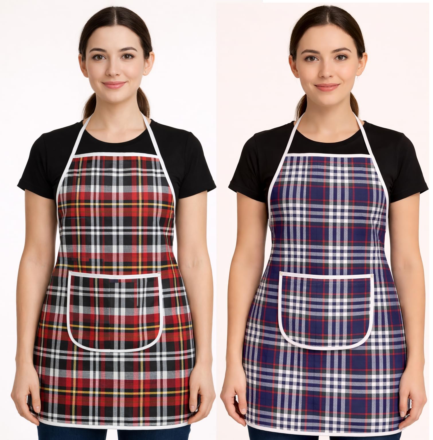 The LionS Share Kitchen Apron | Apron For Women Waterproof (Pack Of 2)
