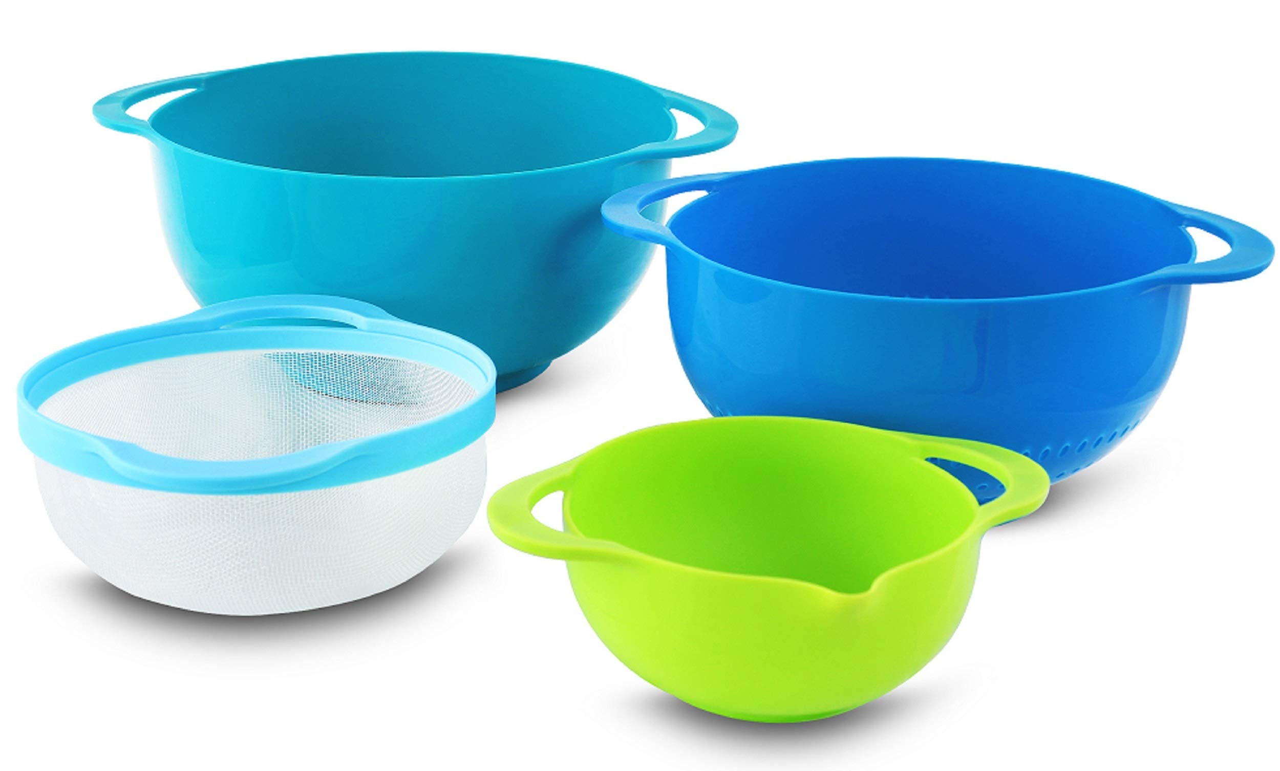 Megachef'S Multipurpose Stackable Mixing Bowl And Measuring Cup Set