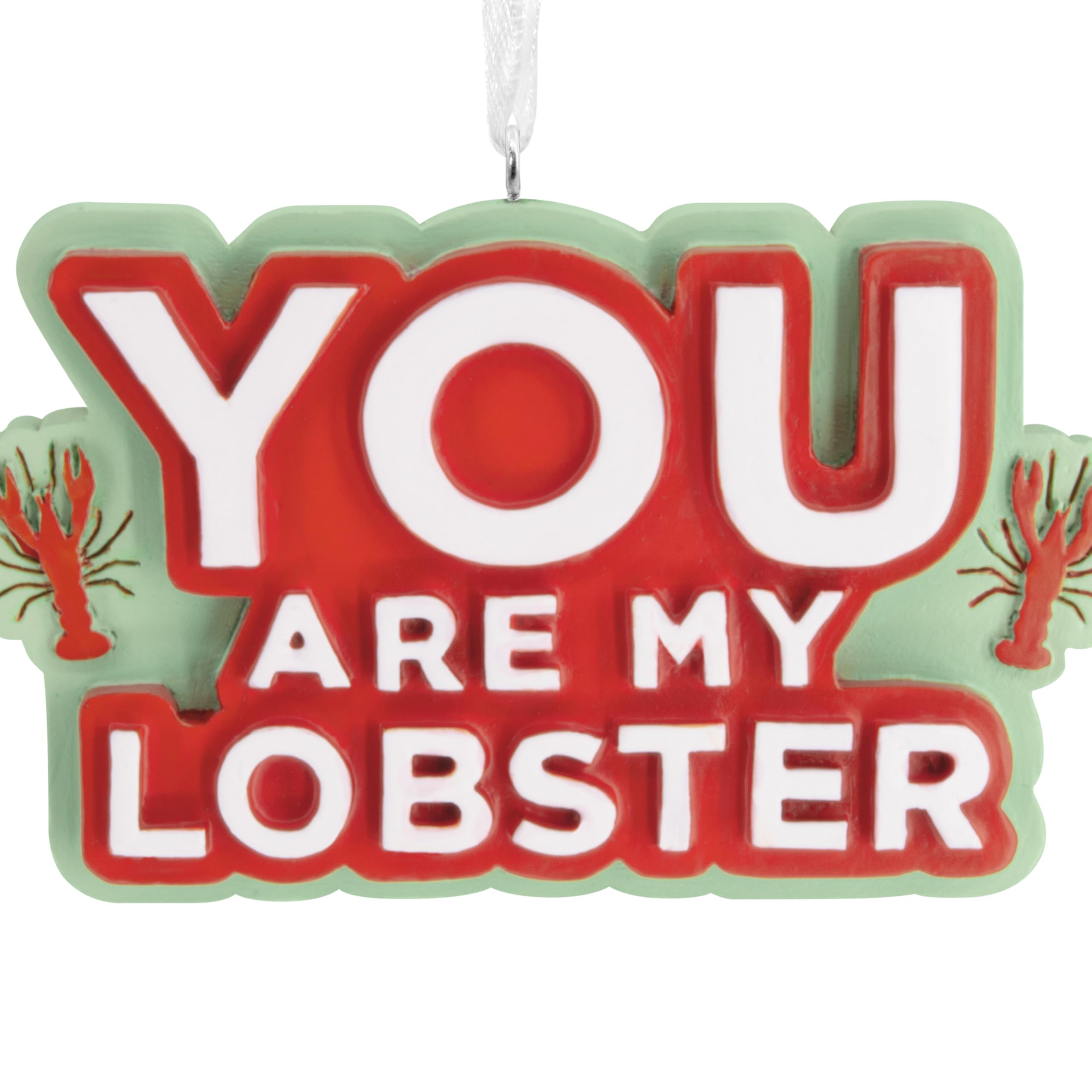 Hallmark Christmas Ornament - Friends You Are My Lobster, Resin, Model 3HCM4297