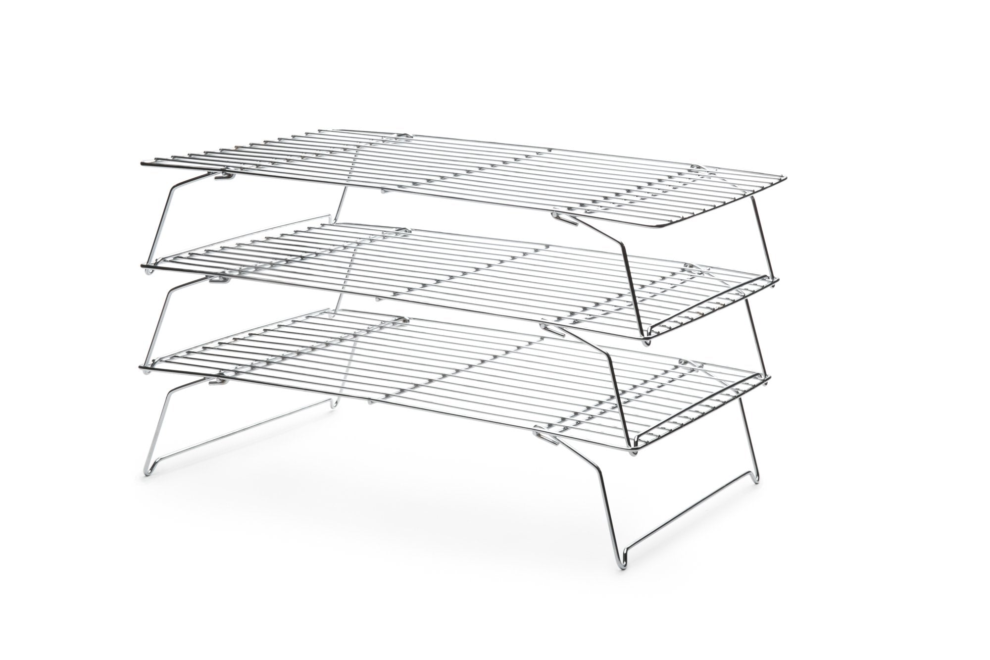 Fox Run 4698 Stackable Cooling Rack Set, Chrome, 3-Piece