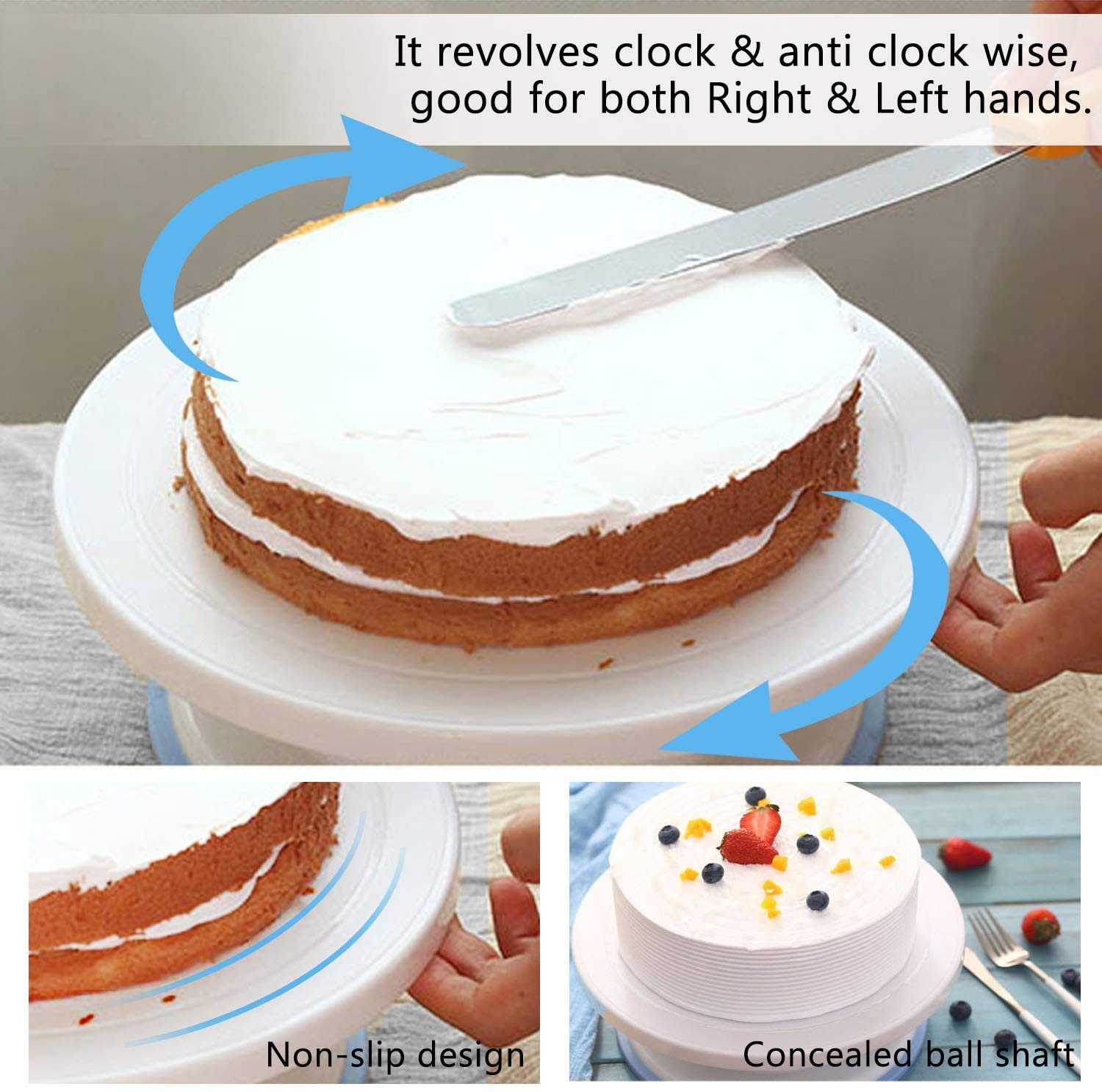 Pme Cake Decorating Tilting Turntable, 9-Inch