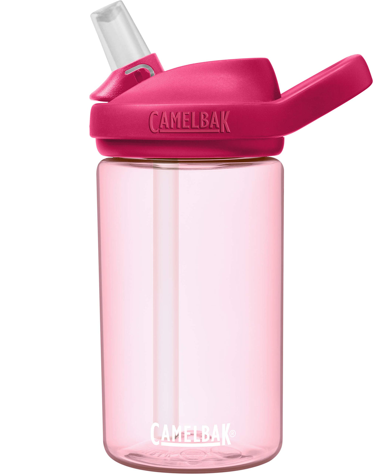 Camelbak Eddy+ 14 Oz Kids Water Bottle With Tritan Renew - Straw Top, Leak-Proof When Closed, Grapefruit