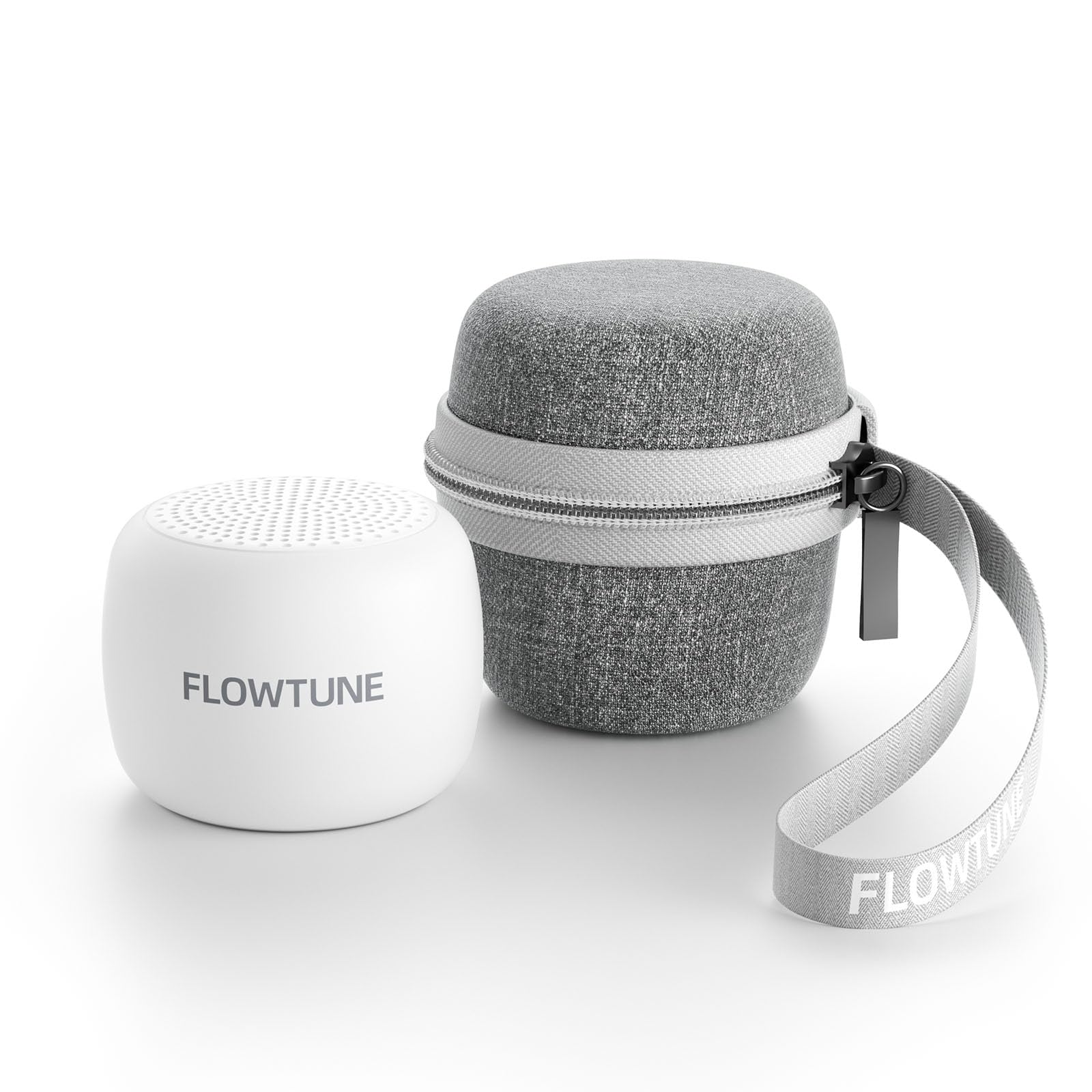 Flowtune Portable Sound Machine with Travel Case, 18 Soothing Sleep Sounds, Memory Function, 6H Timer Gift