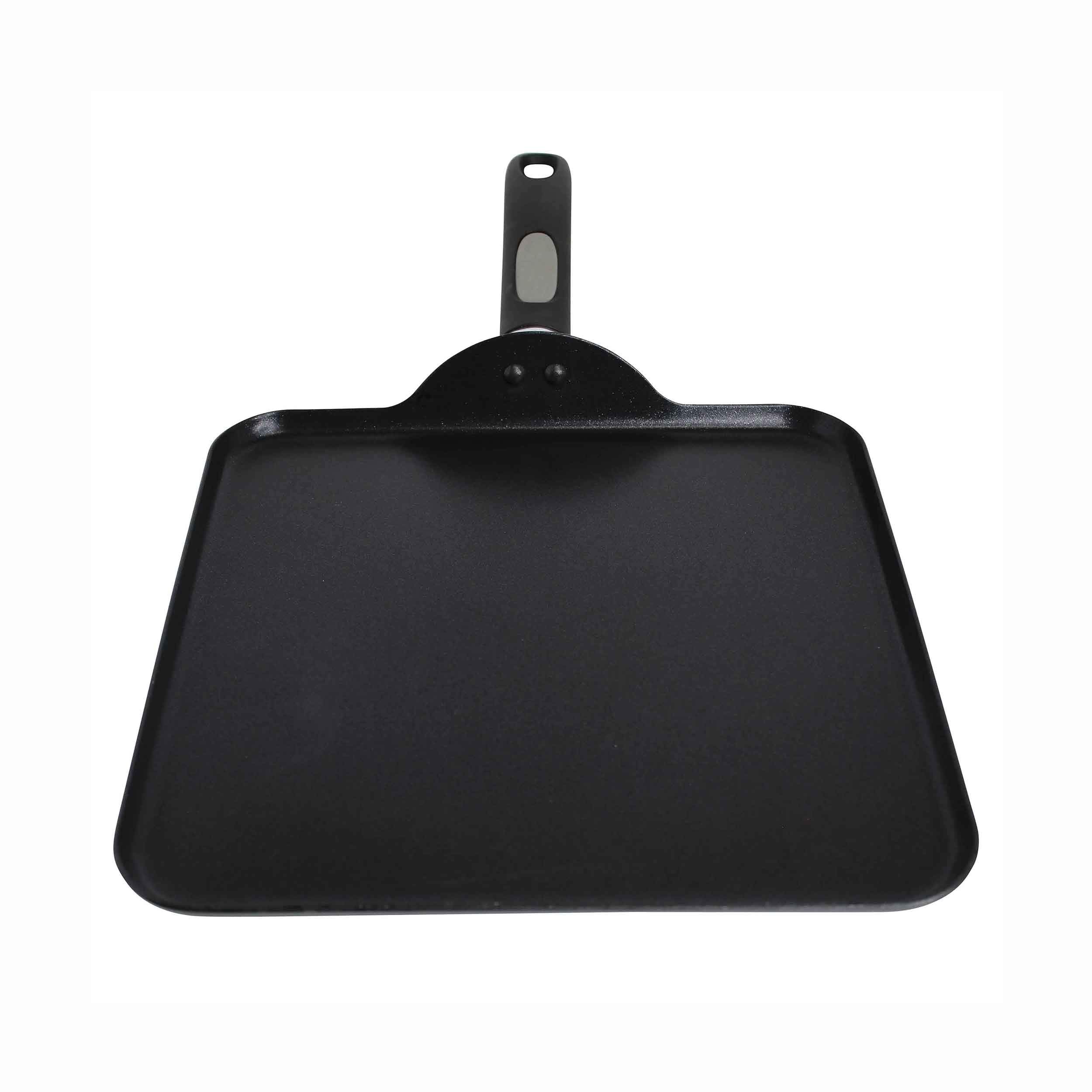 Mirro A79713 Get A Grip Aluminum Nonstick Griddle Cookware, 11-Inch, Black