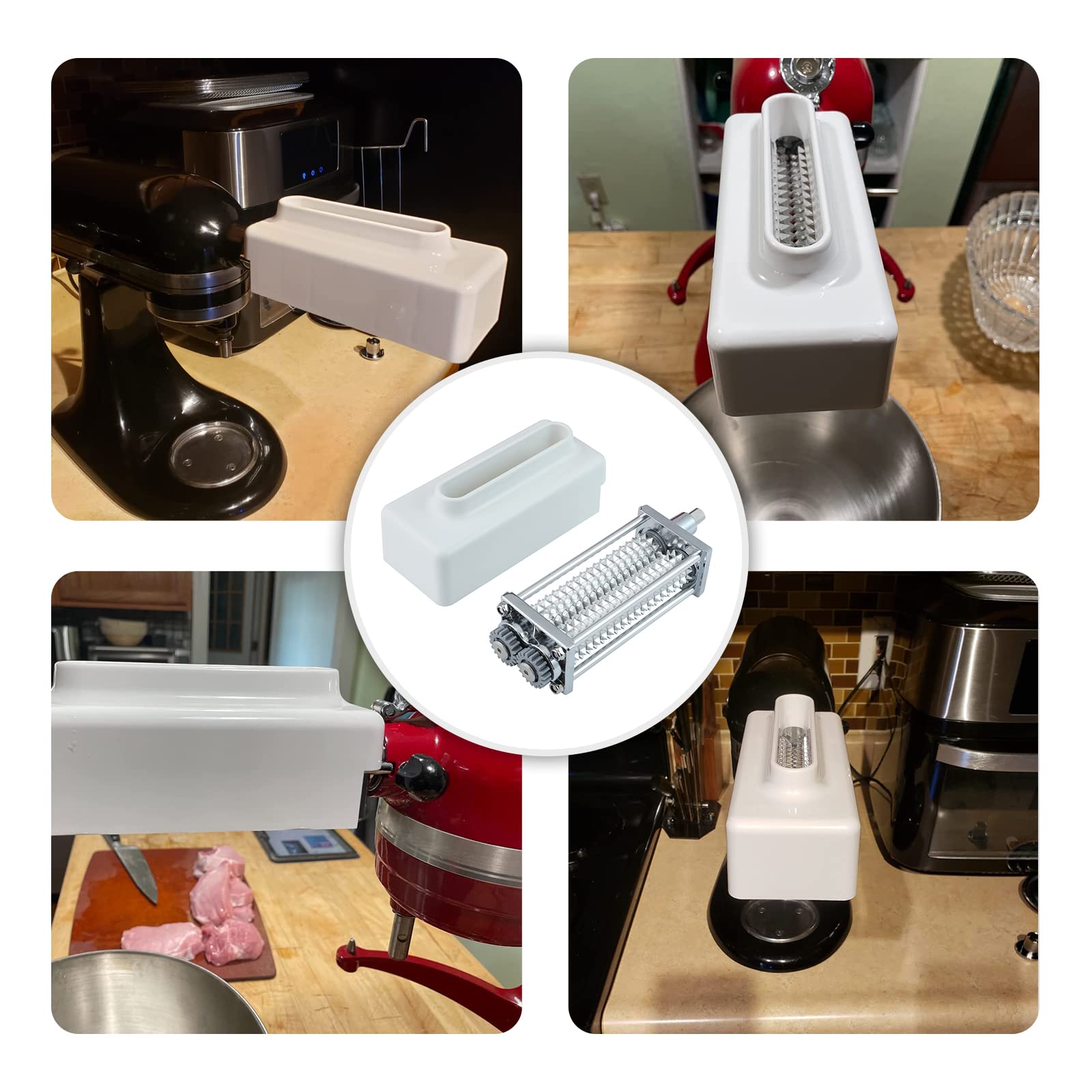 [Upgrade] Meat Tenderizer Attachment For All Kitchenaid Household Stand Mixers- Mixers Accesssories Meat Tenderizers No More Jam