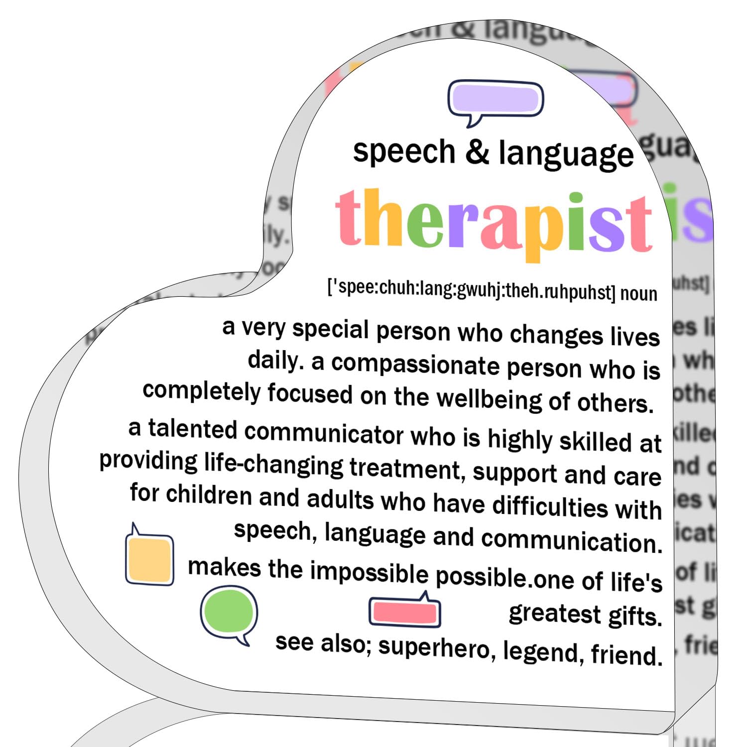 ZsaTuiy Speech & Language Therapist Gift for Women Men,Inspirational Gifts for Women,Thank You Gifts for Speech & Language Thera