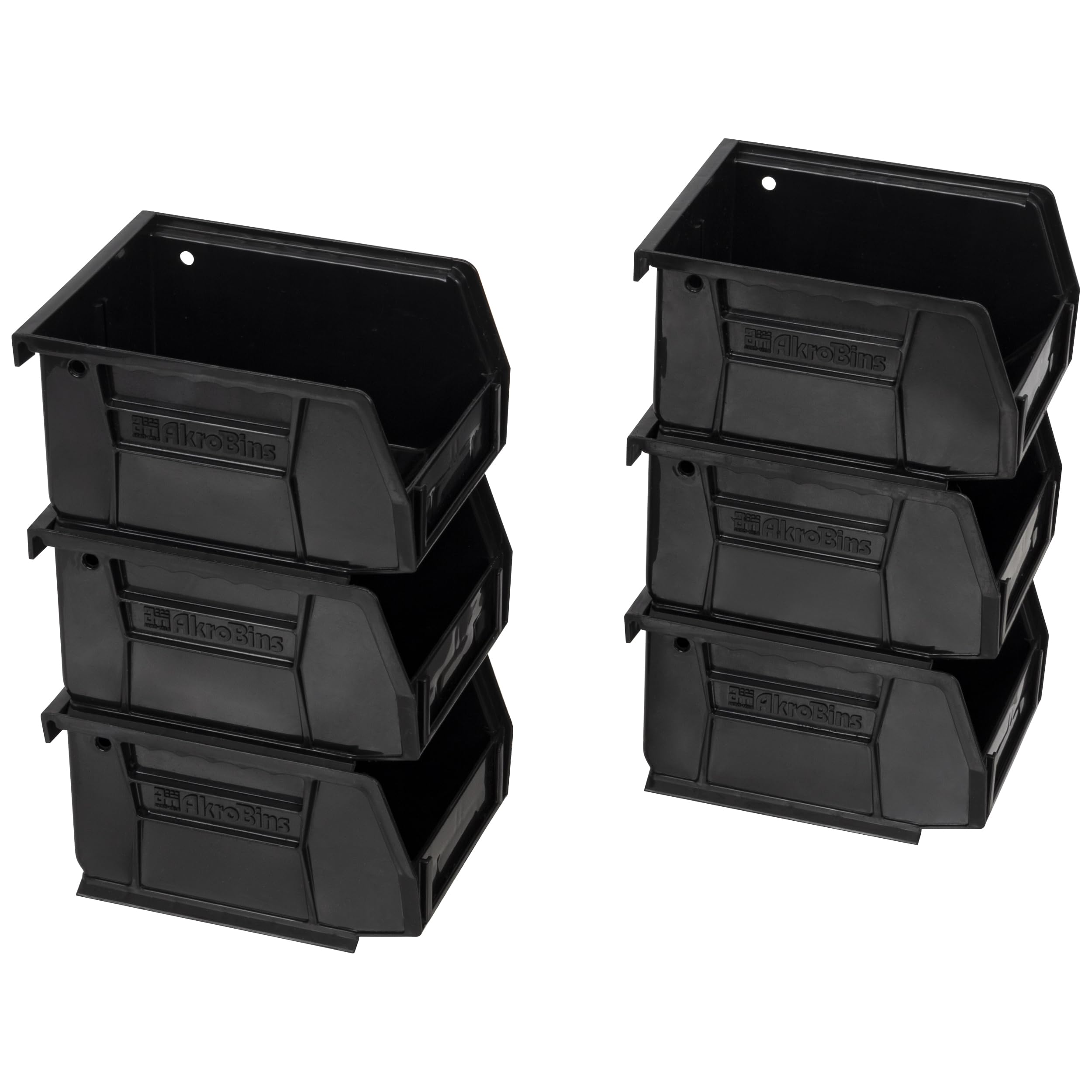 Akro-Mils 08212 Akrobins Plastic Storage Bins, Space-Saving Stackable Bins To Use For Garage Organization Bins, Pantry Organizat