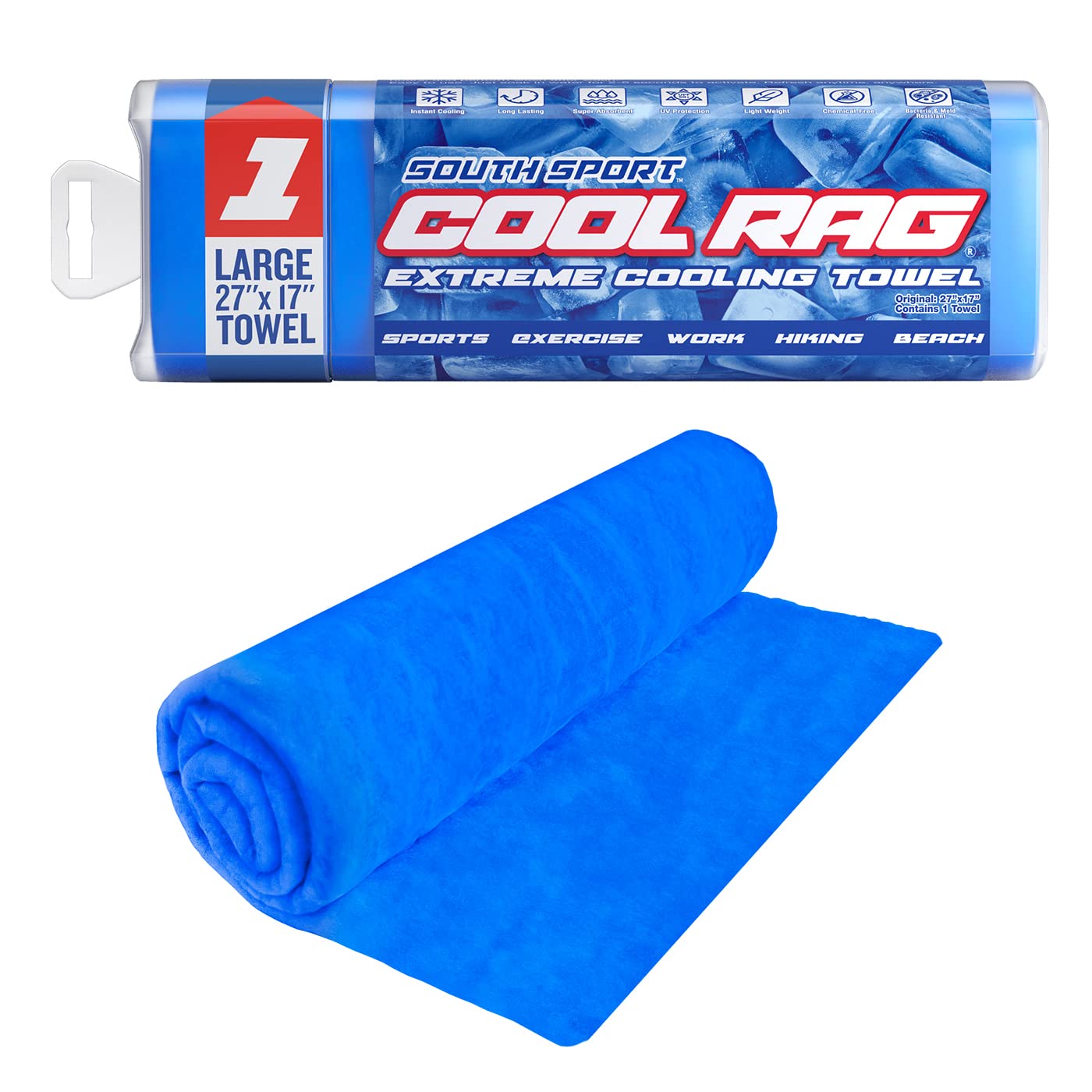 Cool Rag Extreme Cooling Towel For Heat Relief - Pva Cooling Towel For Workout, Gym, Running And For Other Outdoor Sports - Cool