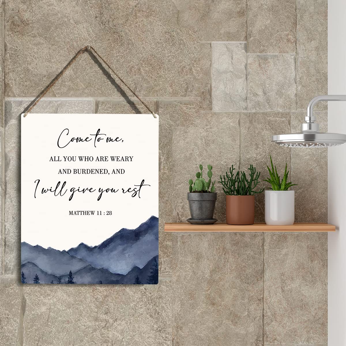 Christian Wall Decor Come To Me All You Who Are Weary Matthew 11:28 Inspirational Religious Gifts Nursery Decor Christian Bible