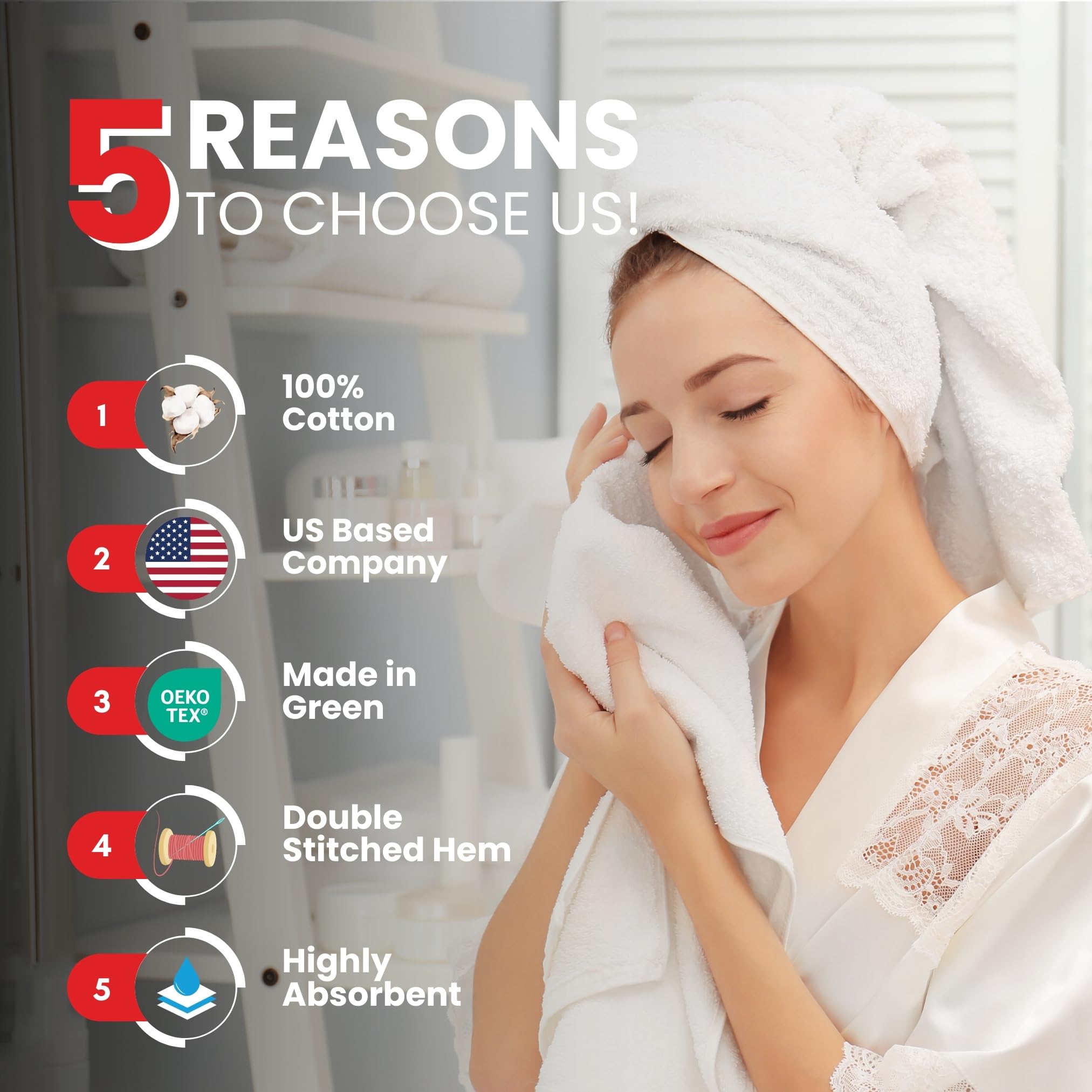Infinitee Xclusives Premium Teal Hand Towels - Pack Of 6, 16X28 Inches Bathroom Hand Towel Set, Hotel & Spa Quality Hand Towels