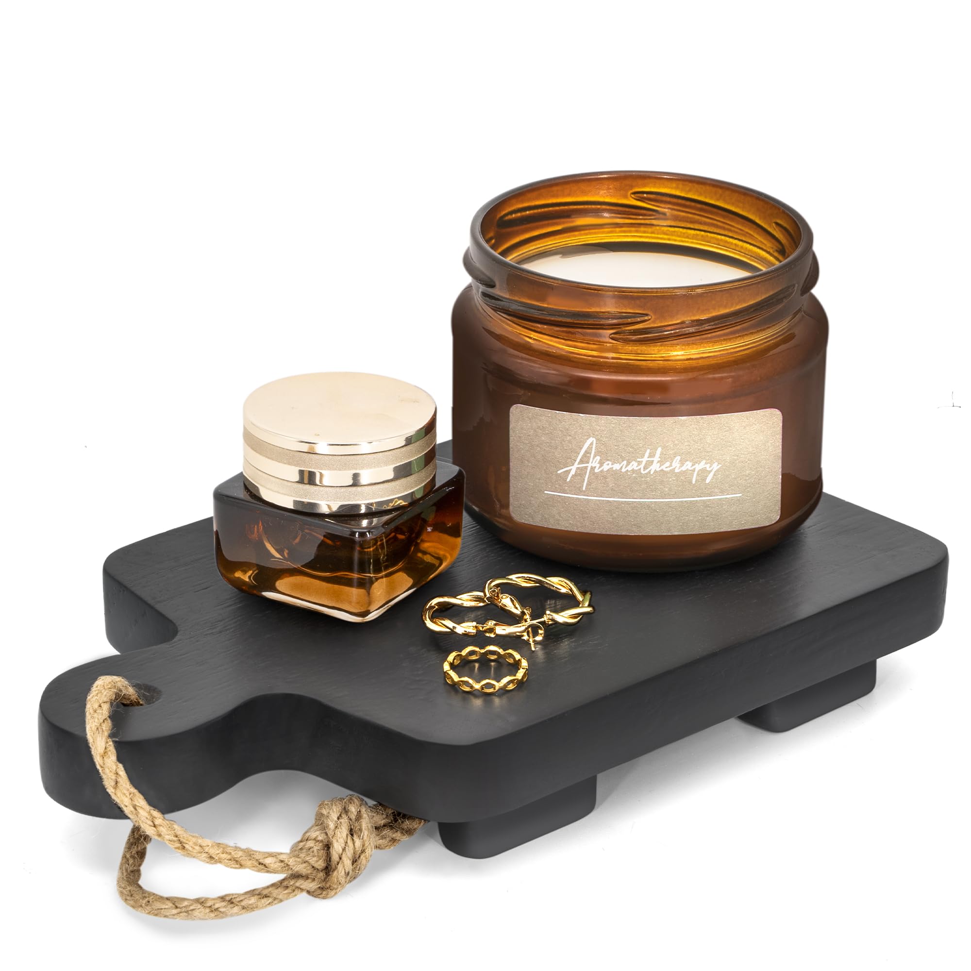 Eosahr Modern Wooden Riser For Display Decorations: Decorative Pedestal Stand For Soap Dispenser Tray And Sponge Holder - Farmho