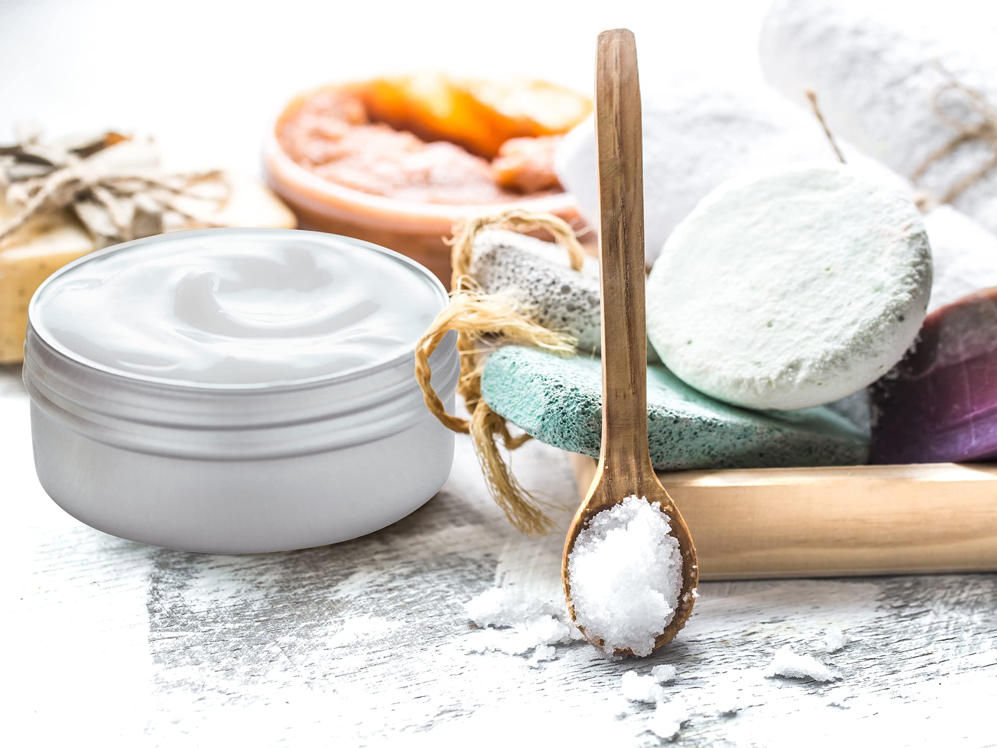 2 Ounce Aluminum Tin Jar Refillable Containers 60 Ml Aluminum Screw Lid Round Tin Container Bottle For Cosmetic,Lip Balm, Cream,