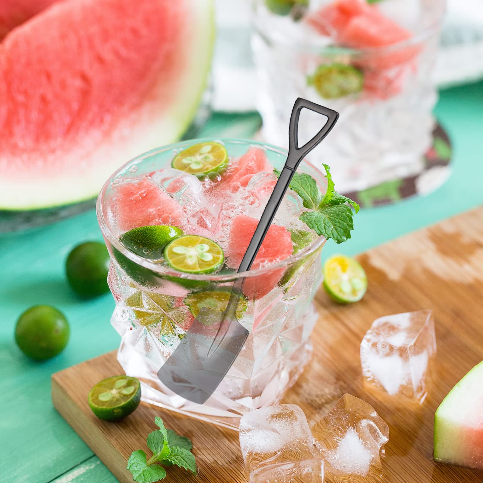6 Pack Stainless Ice Cream Spoons, Shovel Spoons, Watermelon Spoon Reusable Small Spoon For Tea Dessert Home Kitchen Party Resta
