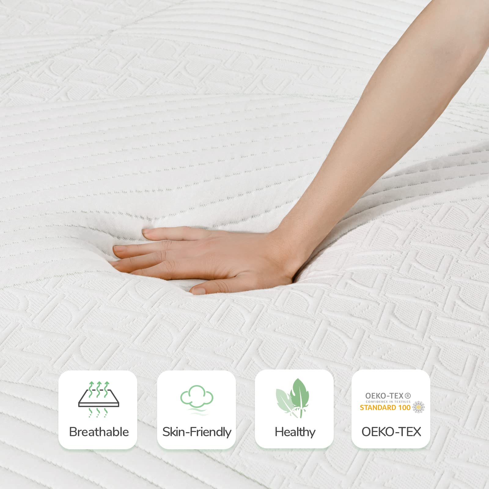 Novilla King Size Mattress, 12 Inch Gel Memory Foam Mattress King, Mattress In A Box For Back Pain Relief, Medium Firm Mattress