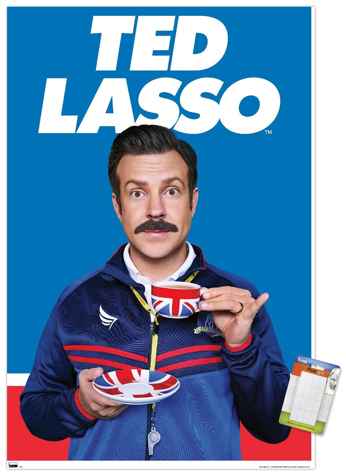 Trends International Ted Lasso - Tea Wall Poster, 22.37'' X 34.00'', Poster & Mount Bundle