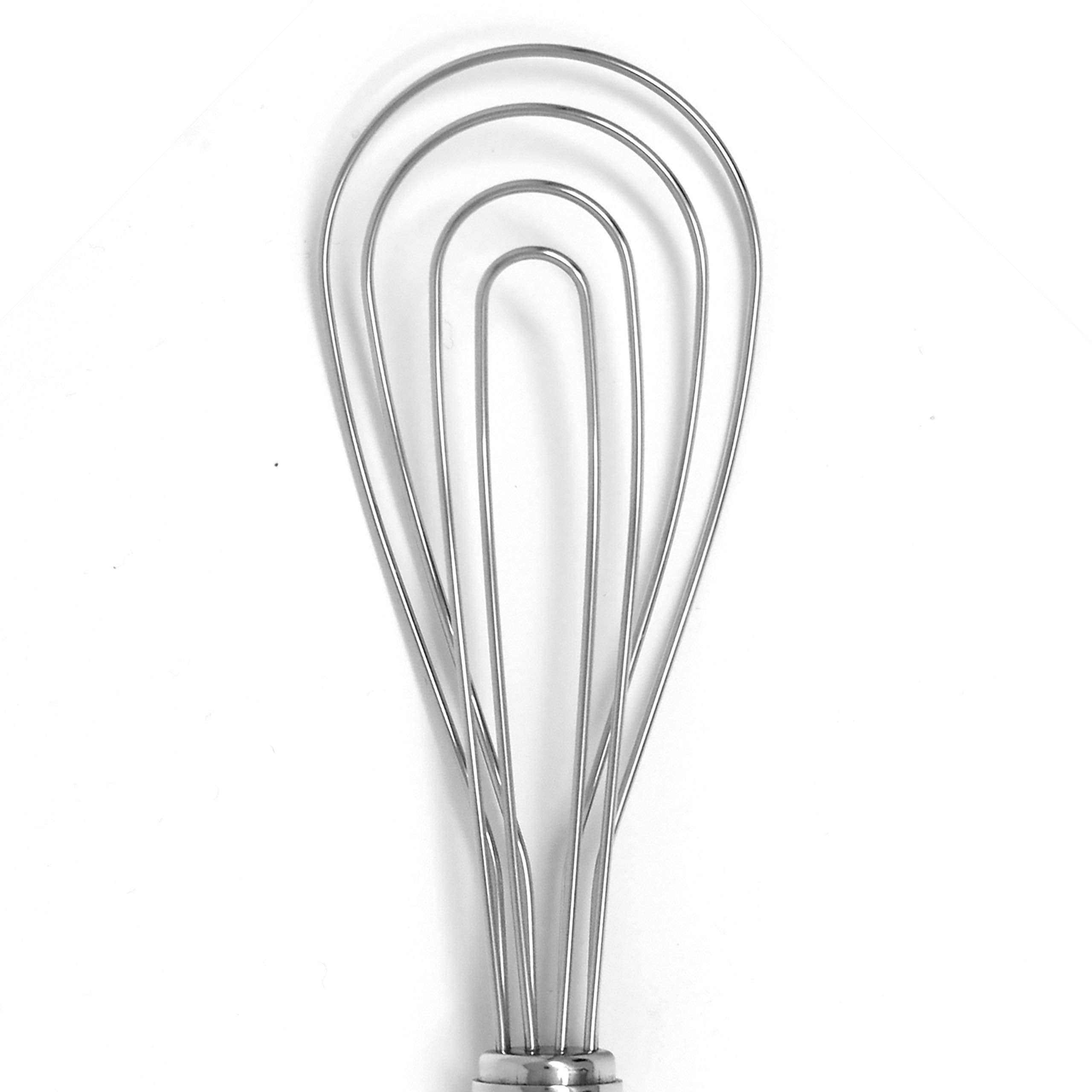 Norpro 2317 Flat Oval Whisk Stainless Steel, 9-Inch, Silver
