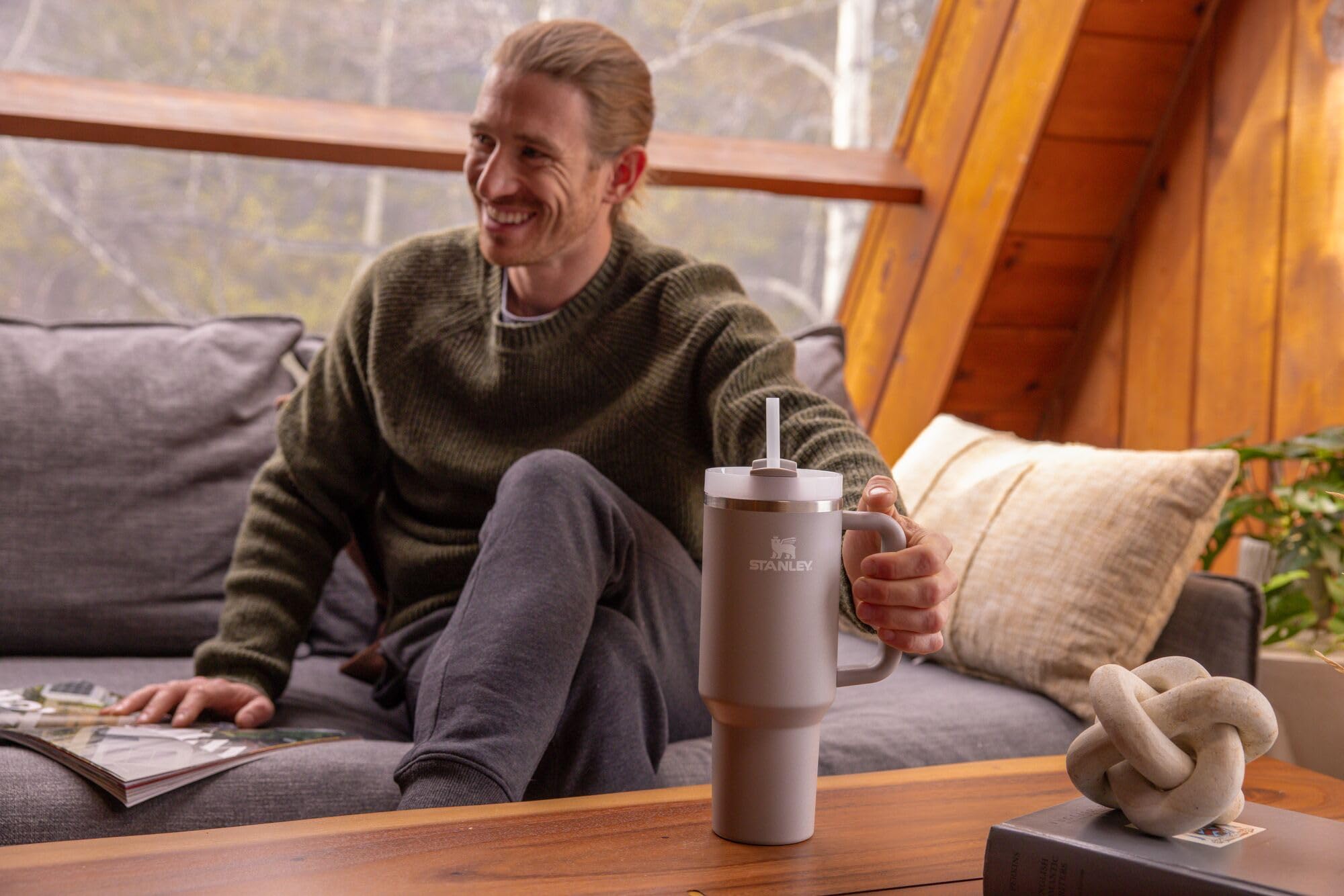 Stanley Quencher H2.0 FlowState Stainless Steel Vacuum Insulated Tumbler with Lid and Straw for Water, Iced Tea or Coffee, Smoot