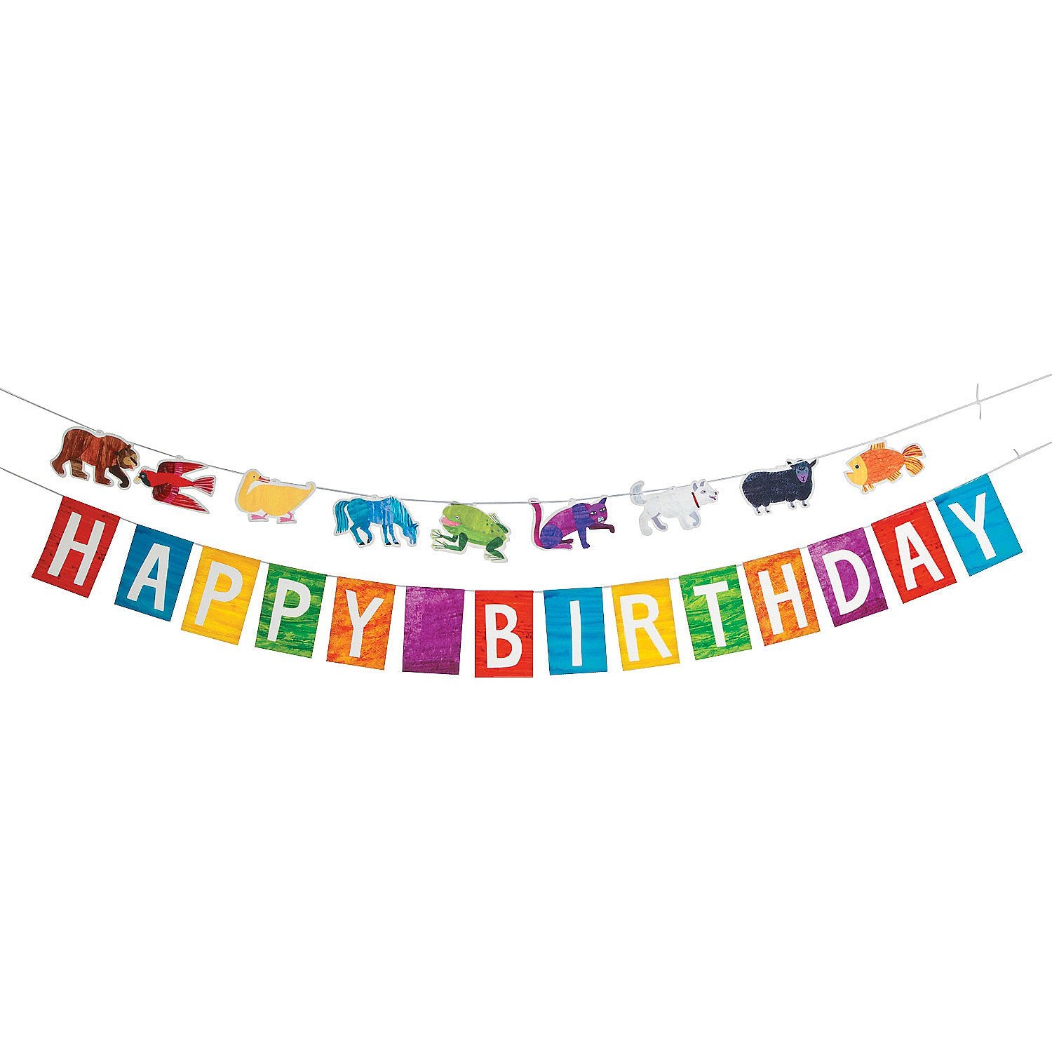 Fun Express - Brown Bear Garland For Birthday - Party Decor - Hanging Decor - Garland - Birthday - 2 Pieces