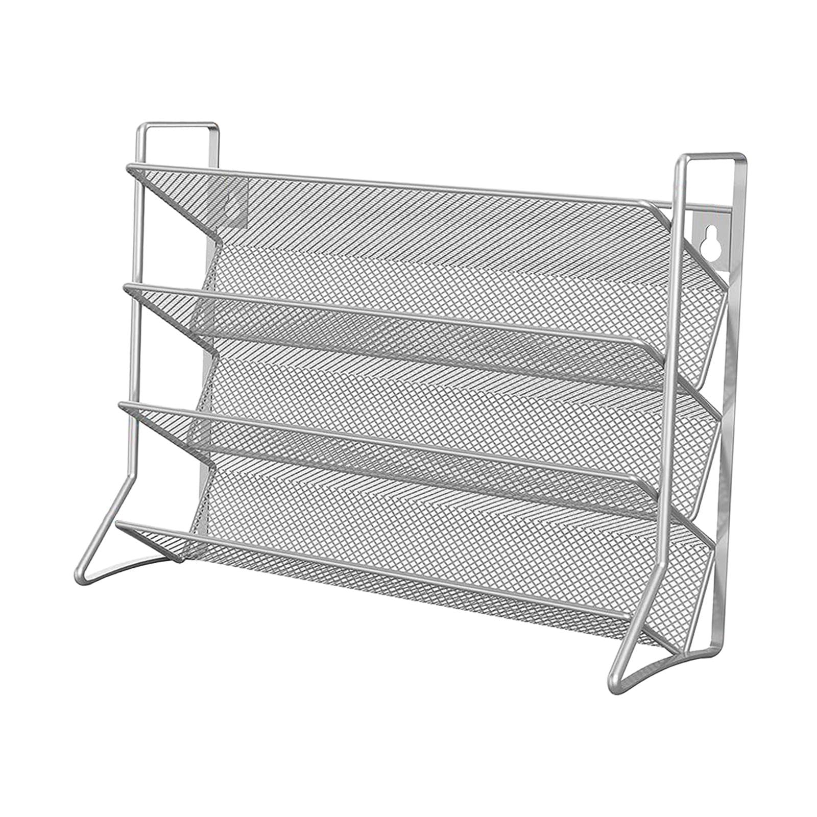 Myaddiction Spice Rack Organizer 4 Layer Seasoning Organizer For Kitchen Bathroom Pantry Silvery